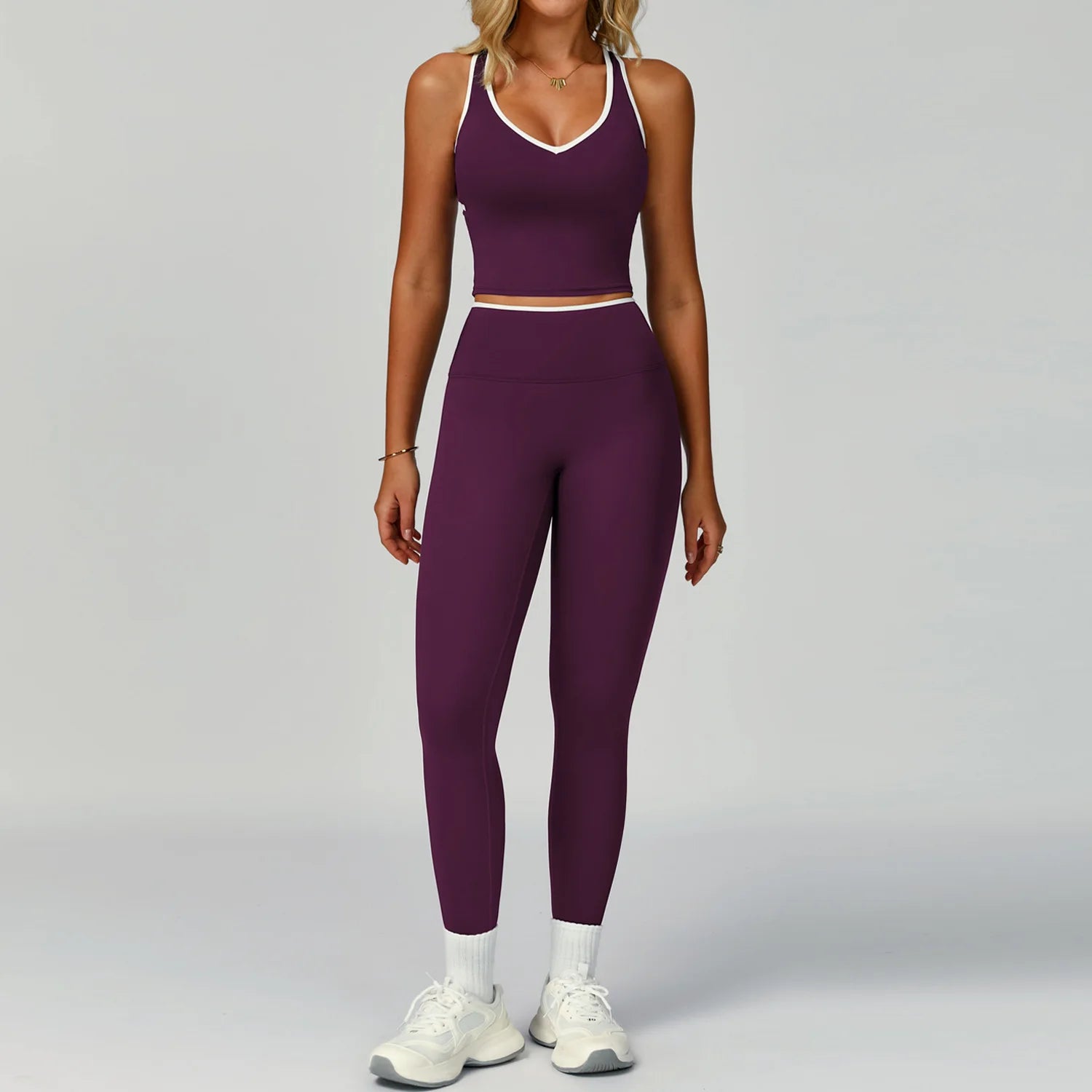 Fitness Suit Sports Set Women Tracksuit 2 Pieces Yoga Outfits Sportswear Gym Legging Sports Underwear Workout Clothes Woman Set