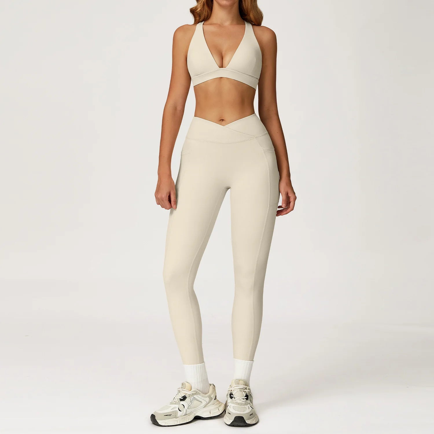 2PCS Yoga Set Gym Clothes Workout Sportswear Yoga Suits Women Tracksuits Fitness Outfits Sports Bra Gym Leggings Athletic Wear