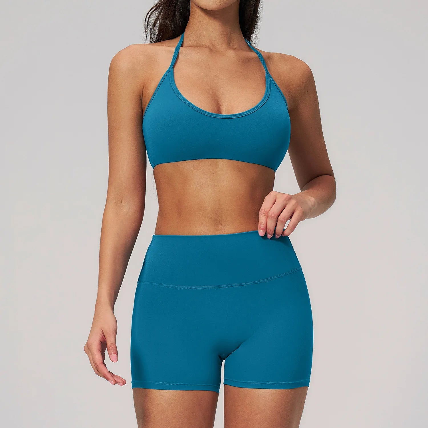 2PCS Yoga Set Women's Tracksuit Athletic Wear Pilates Fitness Suit Gym Workout Outfits Push Up Clothes Sports Bra Leggings Suit