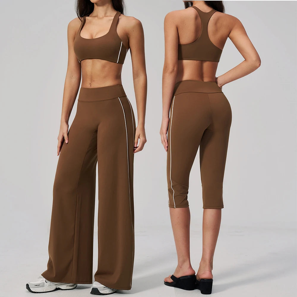 Yoga Suit Women Tracksuit Sports Set 2PCS Gym Outfits Running Workout Clothes Sports Bra Athletic Wear Yoga Clothing Sportswear