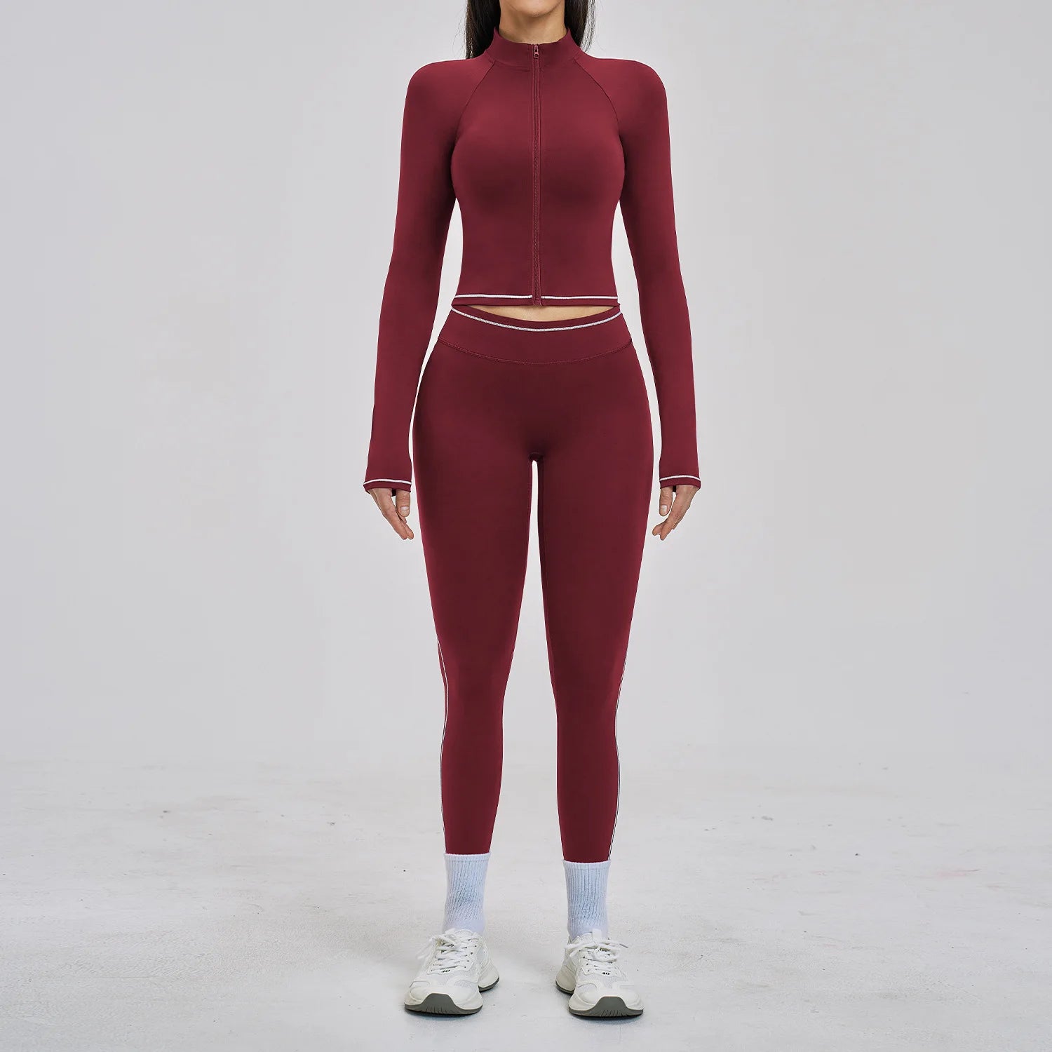 2PCS Yoga Suit for Women Tracksuit Fitness Outfits Gym Clothes Sports Bra Shorts Shorts Workout Sets Gym Long Sleeves Sportswear