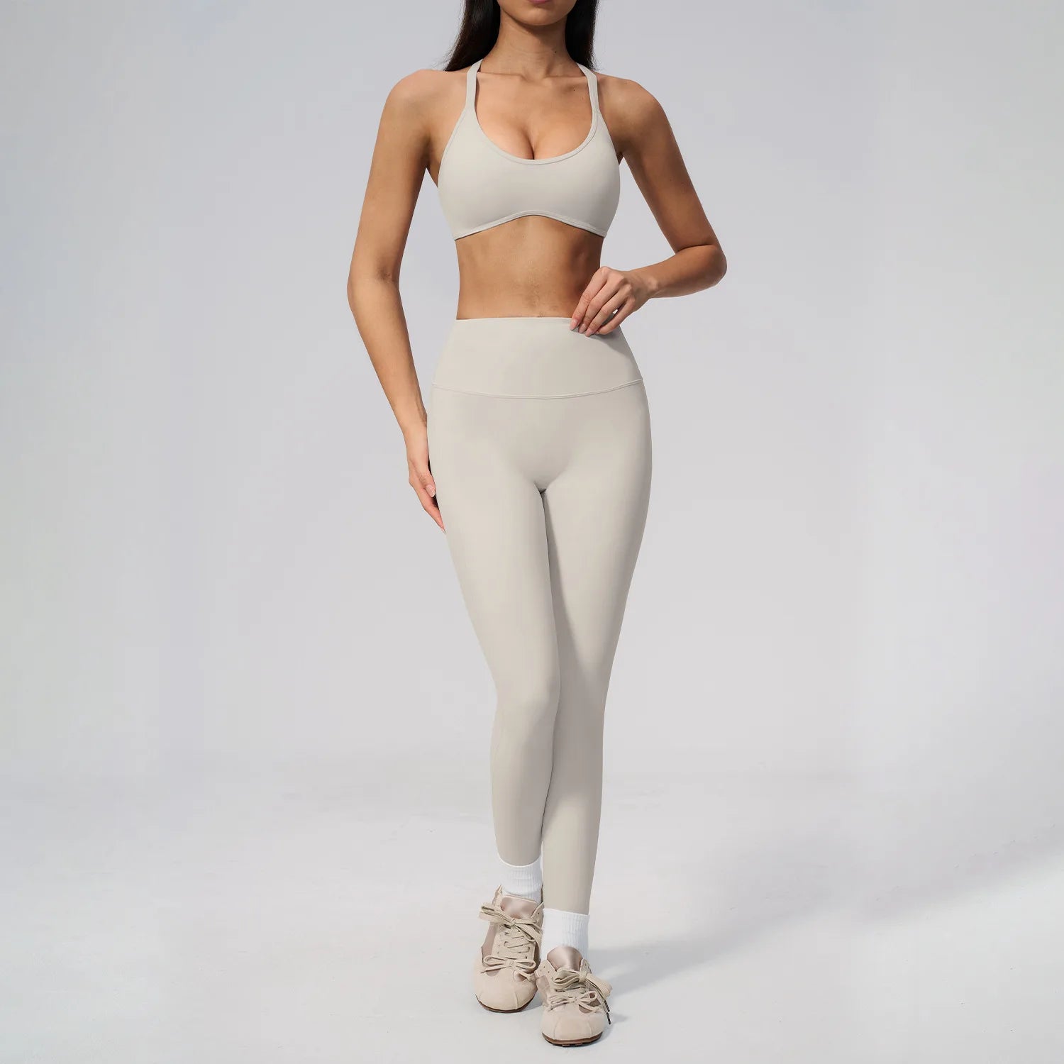 Yoga Suit Women Tracksuit 2pcs Athletic Wear Sports Bra High Waist Leggings Gym Set Fitness Outfits Workout Clothes Sportswear