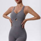 New Yoga Suit Gym Set Women Training Sportswear Women Sports Jumpsuit Fitness Rompers Stretch Female Push Up Workout Bodysuits
