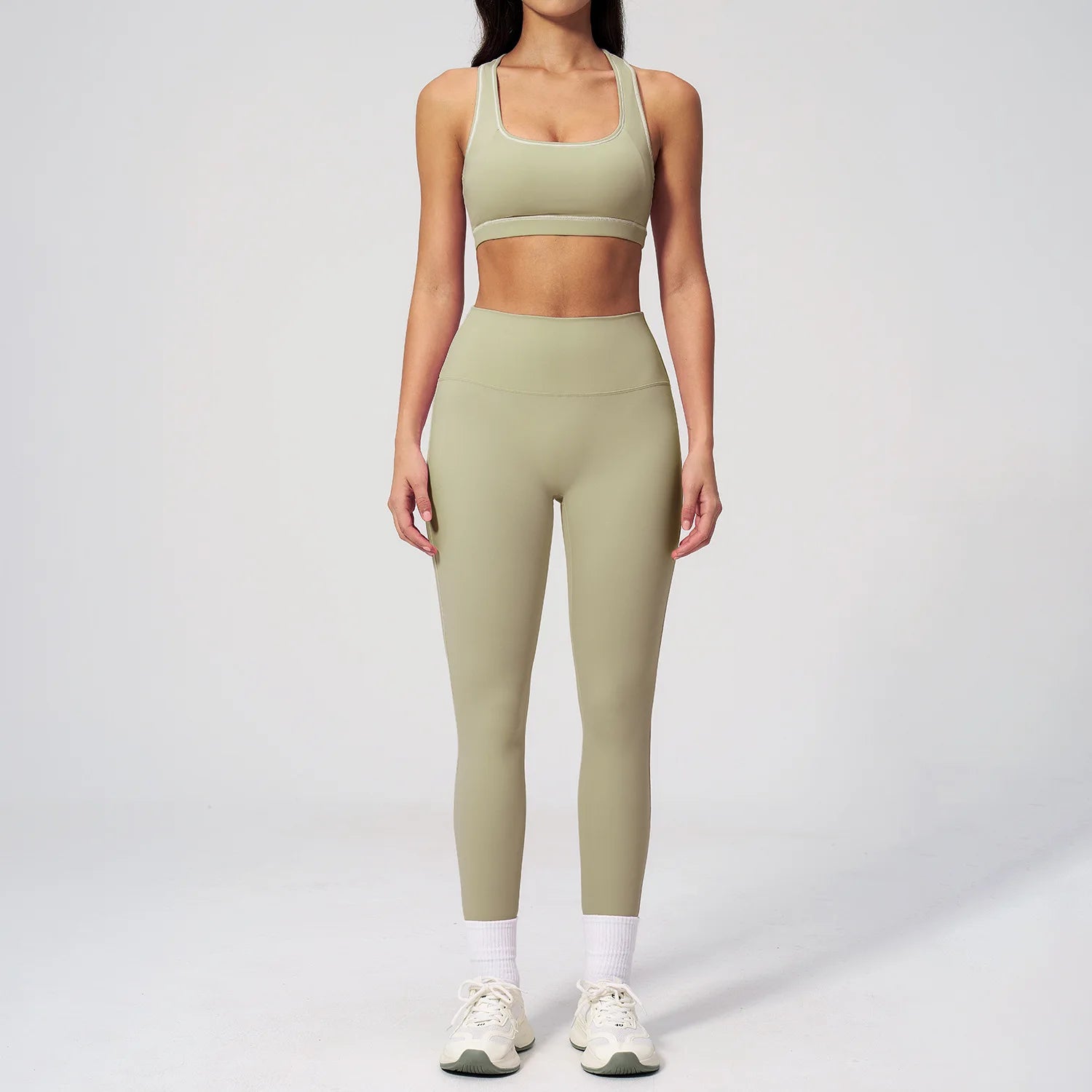 2PCS Yoga Set Women Tracksuit Gym Outfits Fitness Set Woman Leggings Sports Bra Breathable Sportwear Woman Clothes Athletic Wear