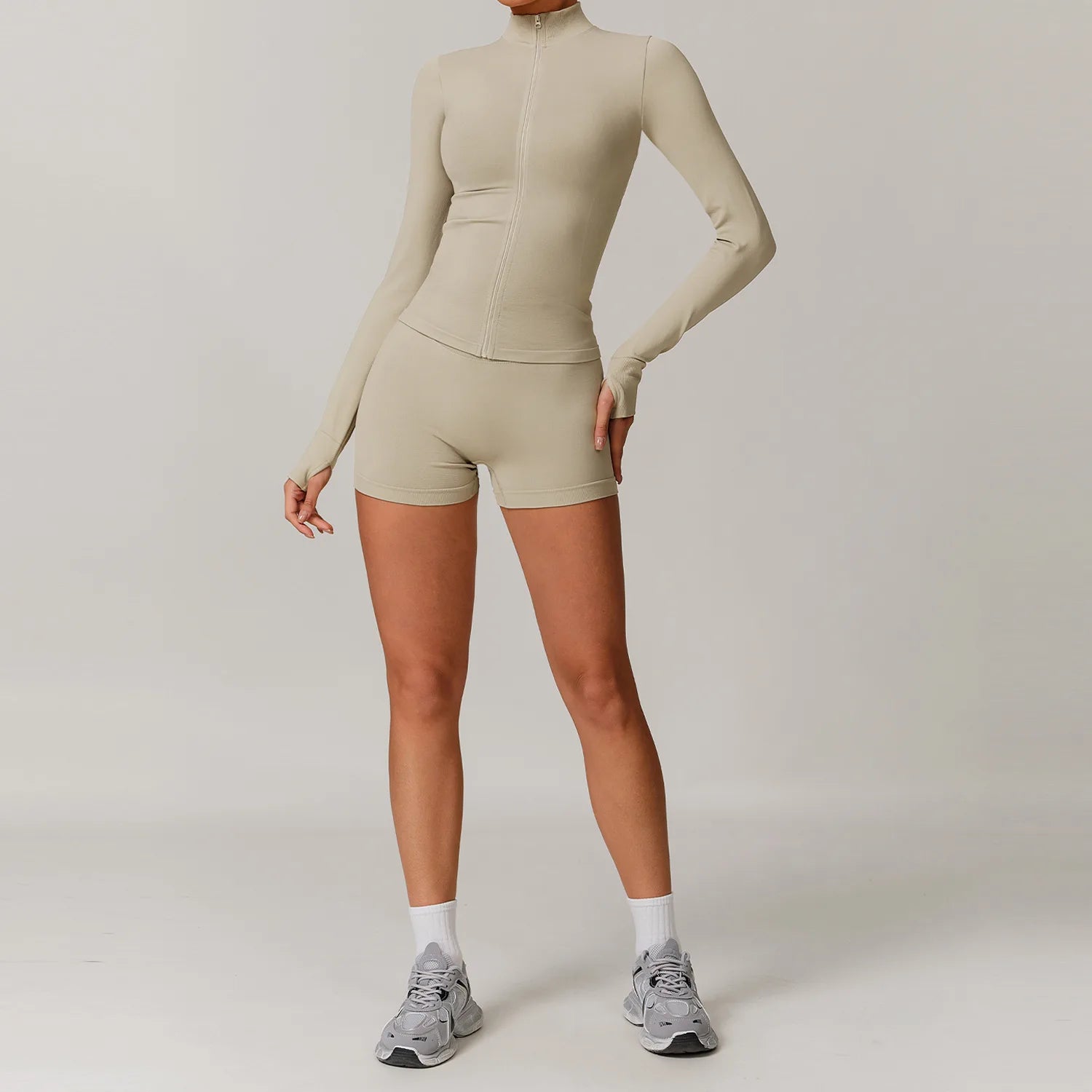 2/3PCS Yoga Set Women Workout Set Seamless Sportswear Gym Clothing Fitness Long Sleeve Crop Top High Waist Leggings Sports Suits