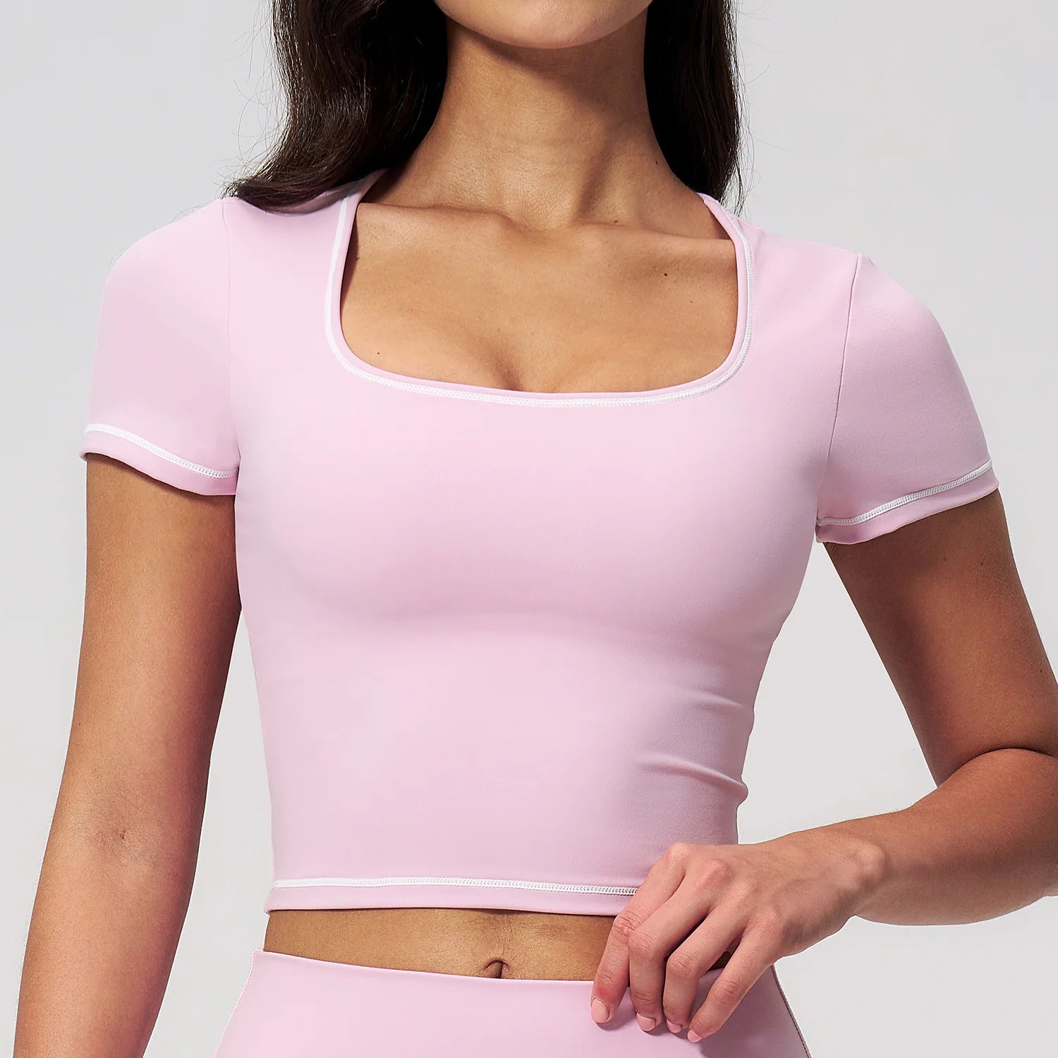 Women Clothes Yoga Top Sport T Shirts Fitness Clothes Workout Short Sleeve Yoga Shirt Gym Top Running Active Wear Sport Crop Top