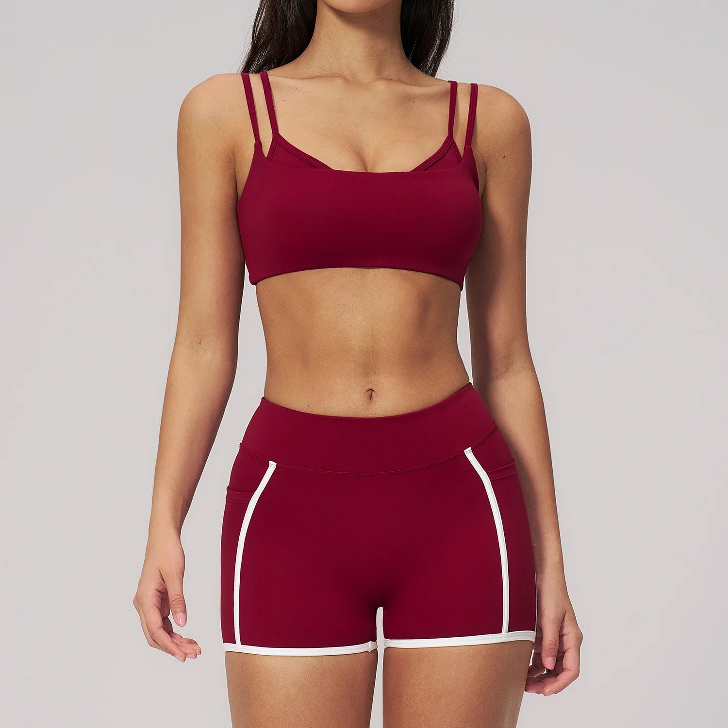 2pcs Yoga Set Women Outfits Sport Suit Gym Wear Workout Clothes Gym Tracksuit High Waist Legging Fitness Bra Set Sports Suits