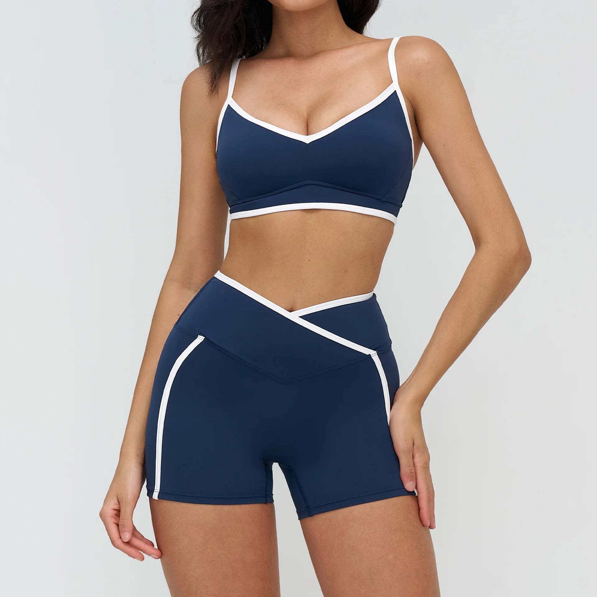 2 Pieces Yoga Set Workout Outfits Fitness Sportswear Gym Tracksuit High Waist Leggings Sports Bra Athletic Wear Women Clothes