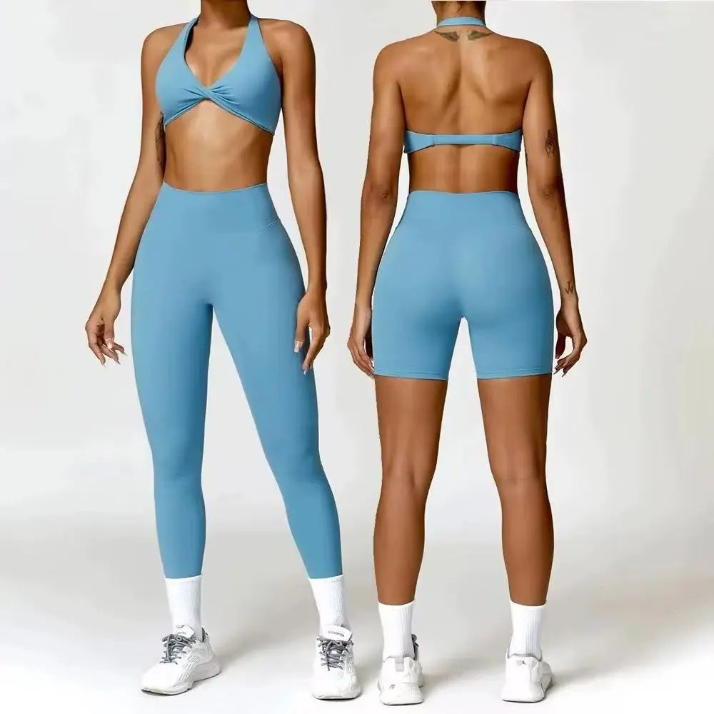 Women Seamless Yoga Set 2PCS Gym Workout Clothes for Female Push Up Bra High Waist Leggings Sexy Fitness Sportswear Sports Suits