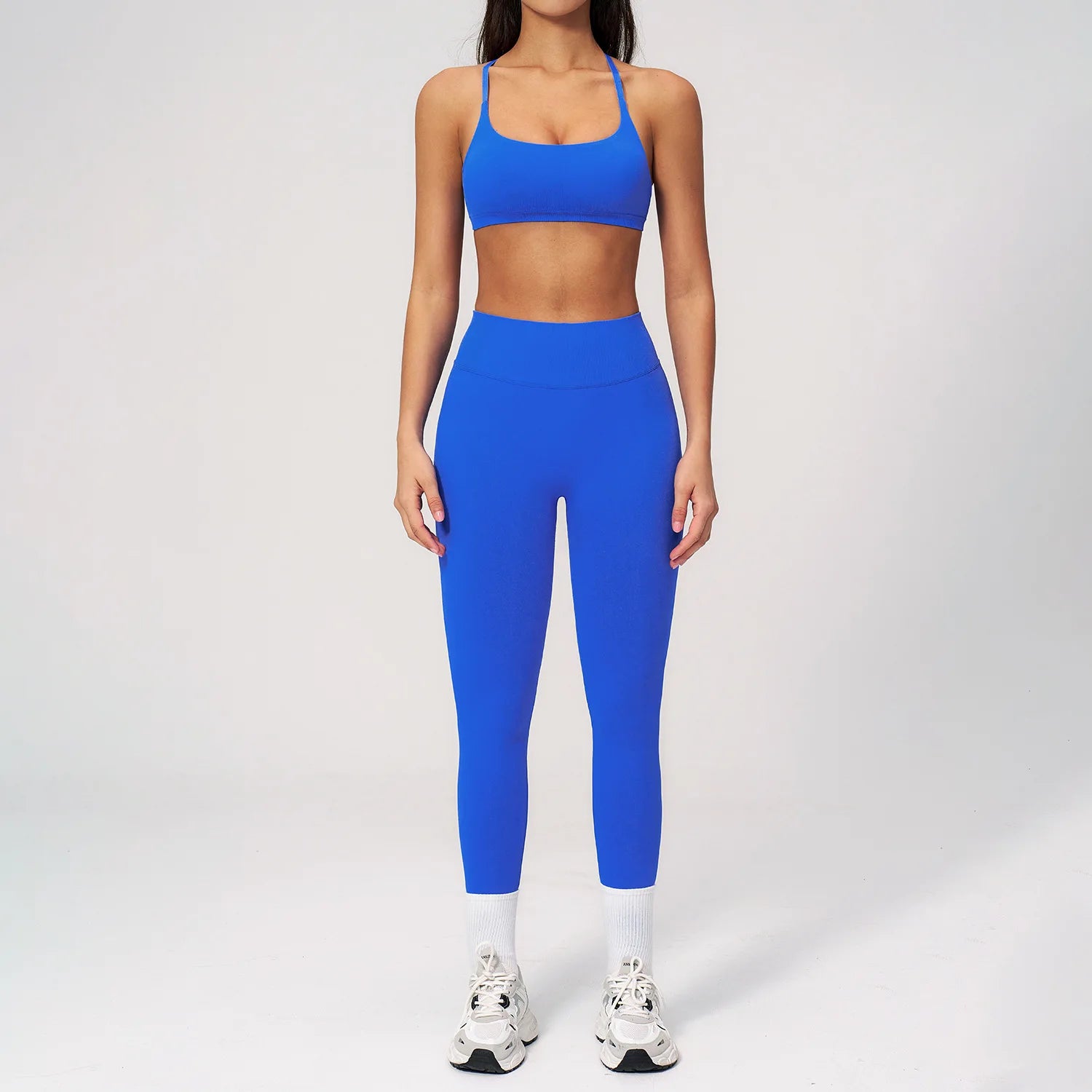 2PCS Yoga Suit Women Tracksuit Sports Bra High Waist Leggings Outfit Gym Set Fitness Athletic Wear Workout Clothes Sportswear