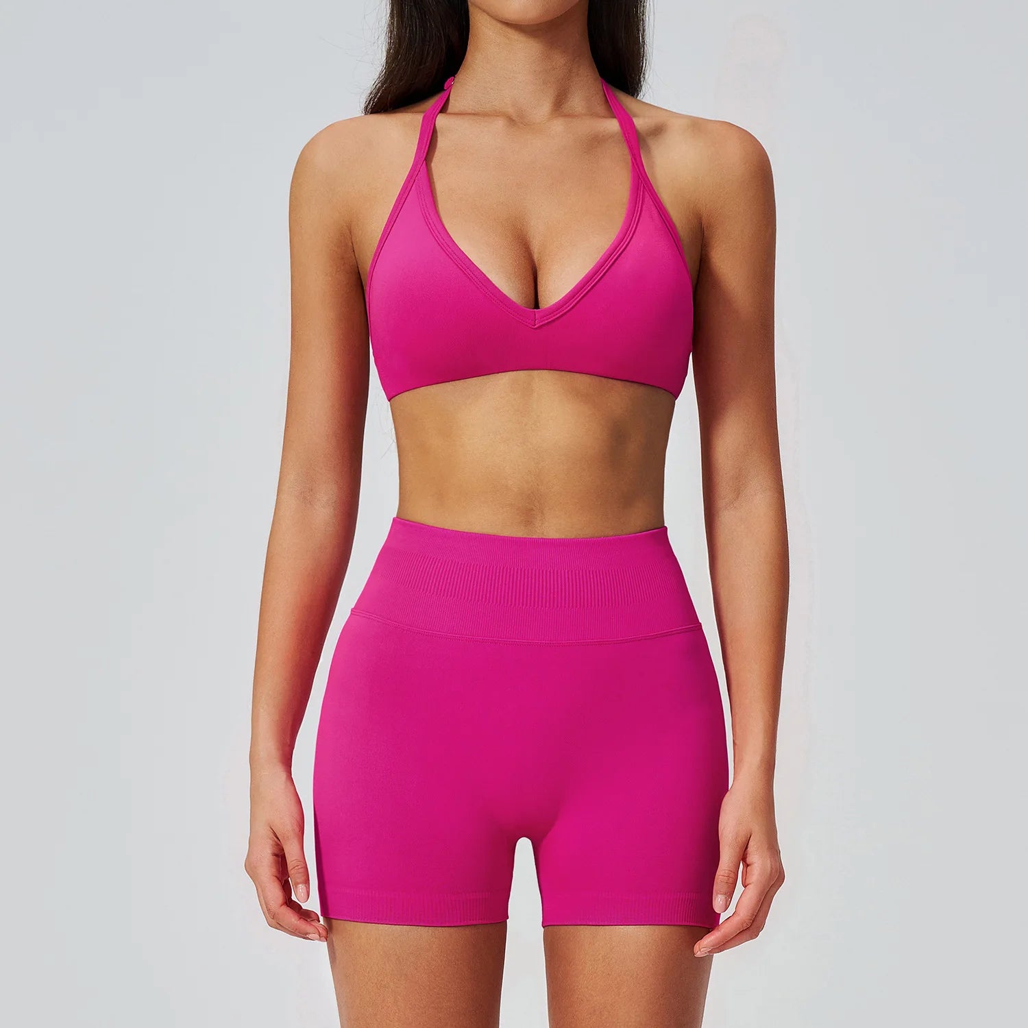 Seamless 2PCS Yoga Clothes Women's Tracksuit Athletic Wear Pilates Fitness Set Gym Workout Sets Push Up Sports Bra Leggings Suit
