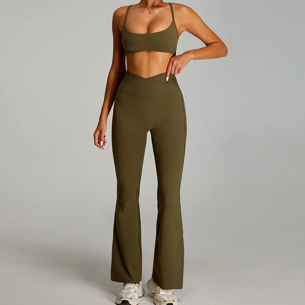 2 Pieces Sportswear Women Yoga Set Gym Clothes Sportswear Yoga Suits Fitness Set Tracksuits Sports Bra Gym Outfits Leggings
