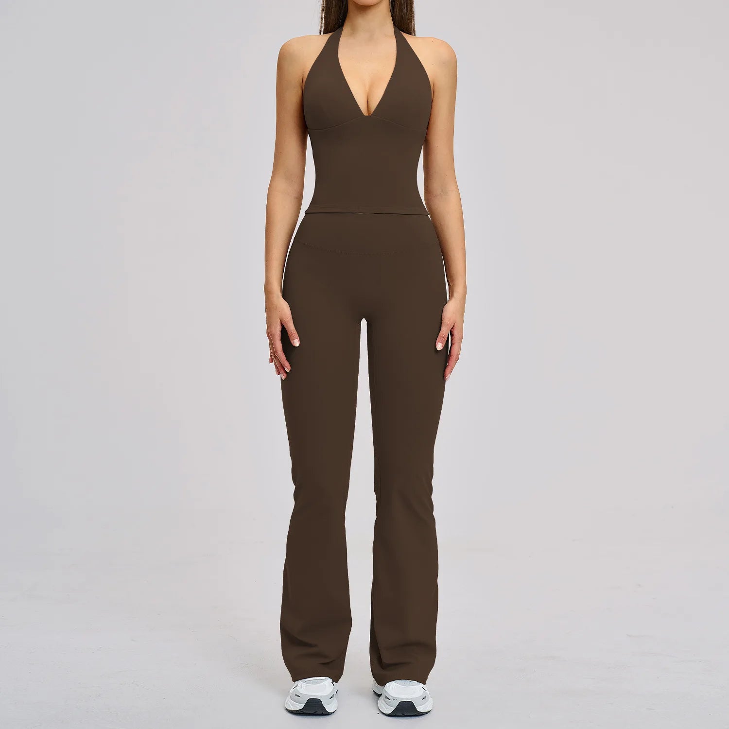 Yoga Set 2PCS Women Tracksuit Sport Suit Gymwear Workout Clothes Gym Crop Top High Waist Legging Fitness Bra Set Sports Suits