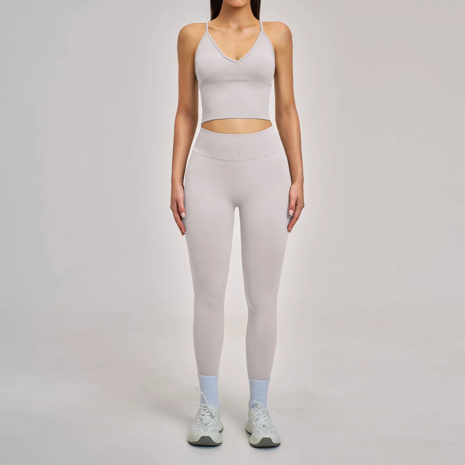 2pcs Seamless Yoga Suit Women Tracksuit Sports Bra High Waist Leggings Shorts Outfit Gym Set Fitness Workout Clothes Sportswear
