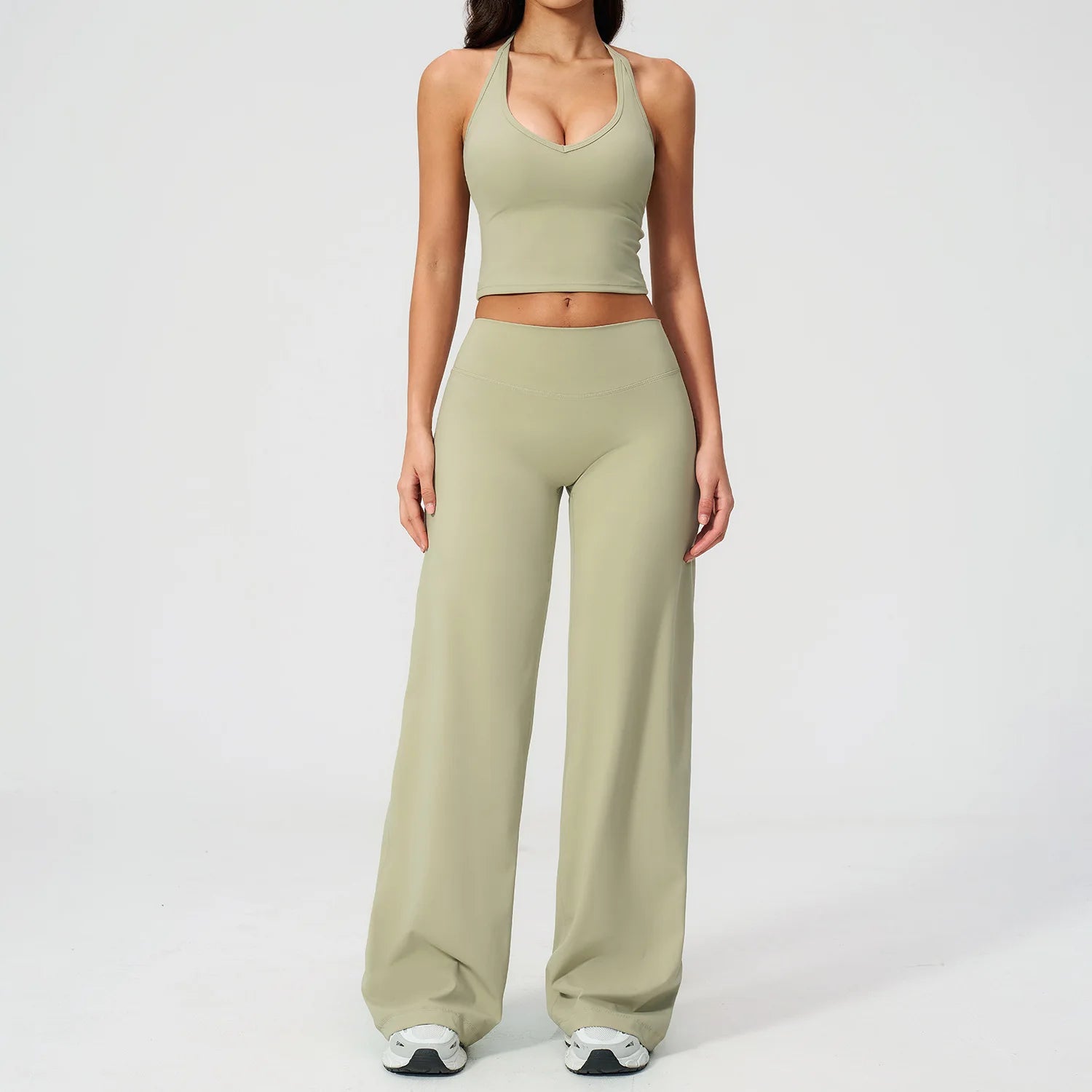 Yoga Set 2 Pieces Women Tracksuit Sportswear Running Workout Clothes Athletic Wear Gym Outfits Legging Fitness Bra Sports Suits