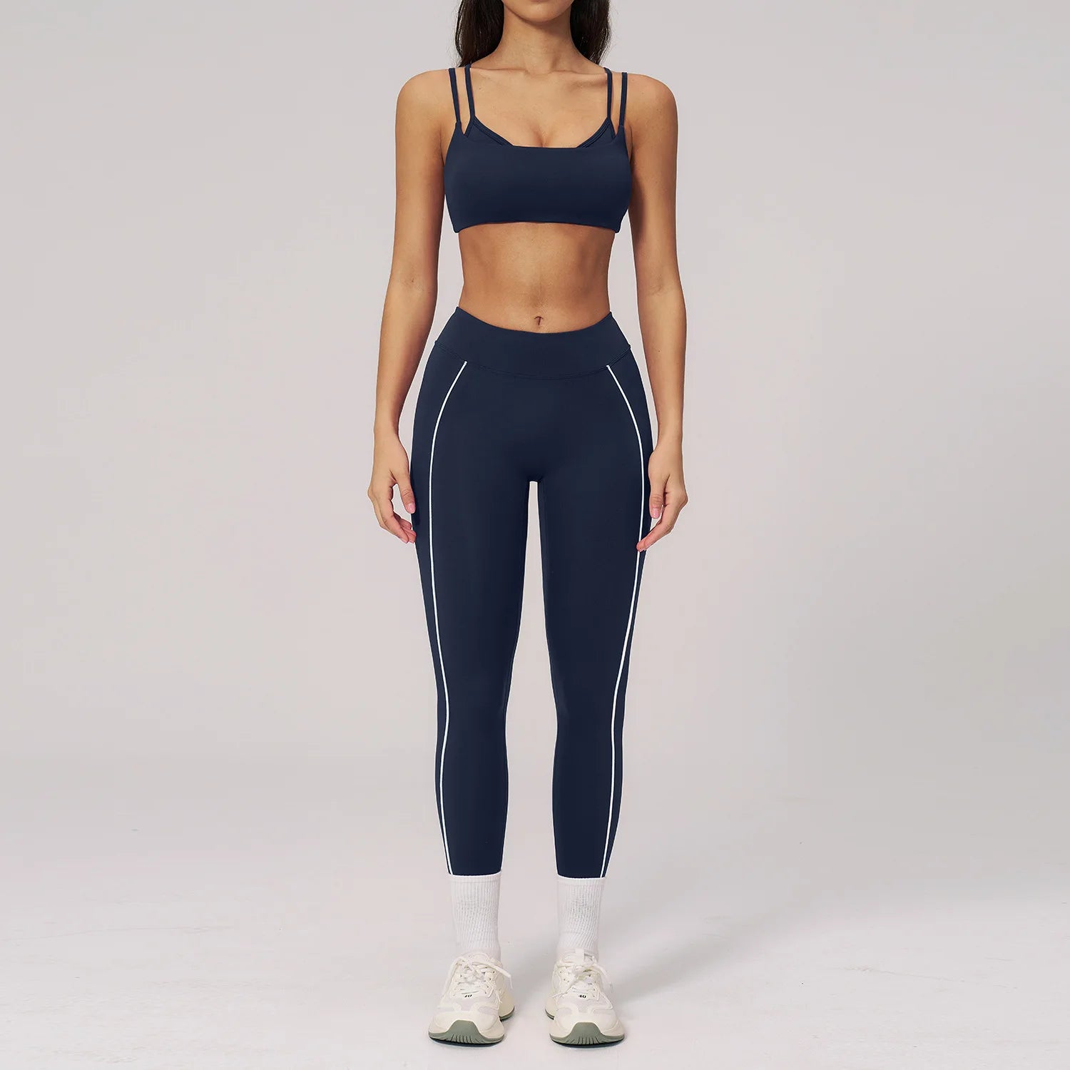 2pcs Yoga Set Women Outfits Sport Suit Gym Wear Workout Clothes Gym Tracksuit High Waist Legging Fitness Bra Set Sports Suits