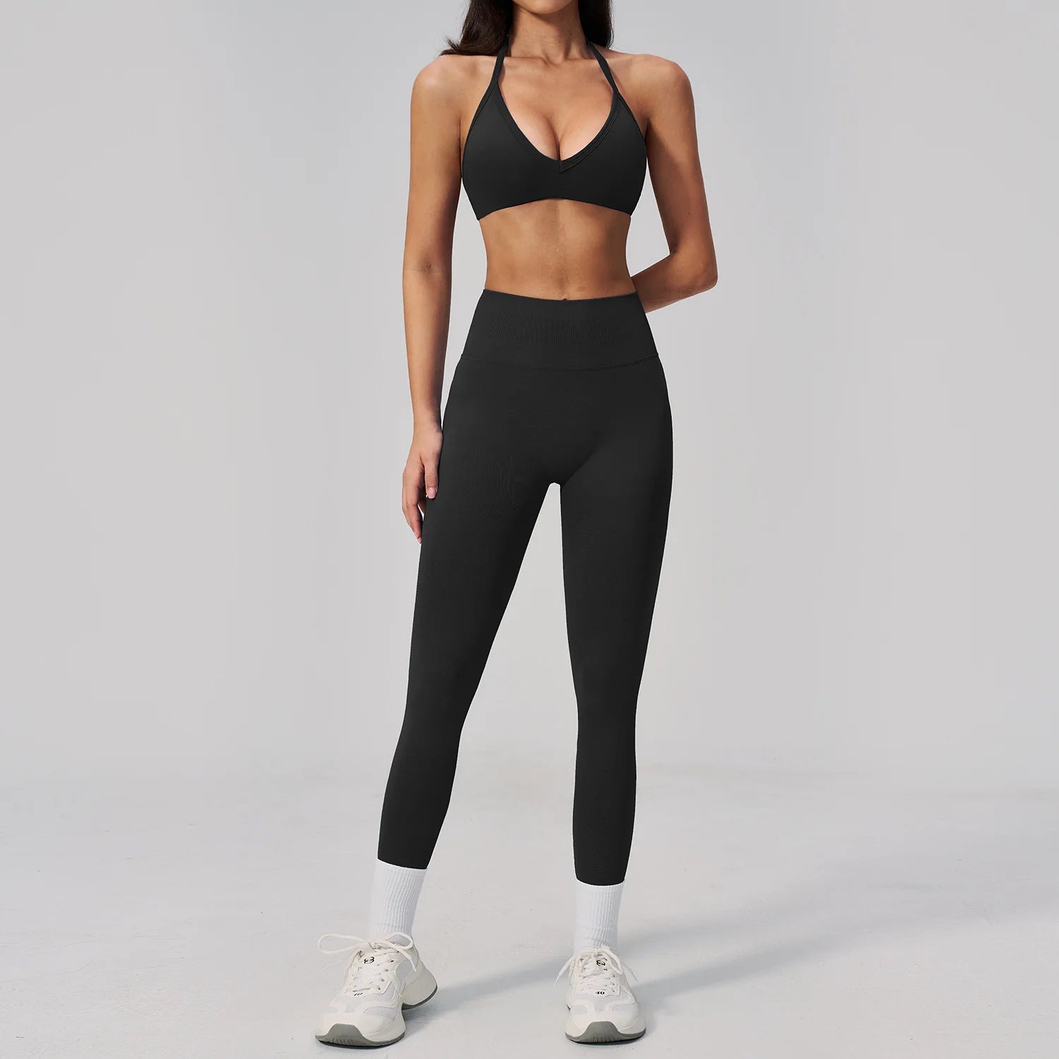 Seamless 2PCS Yoga Clothes Women's Tracksuit Athletic Wear Pilates Fitness Set Gym Workout Sets Push Up Sports Bra Leggings Suit