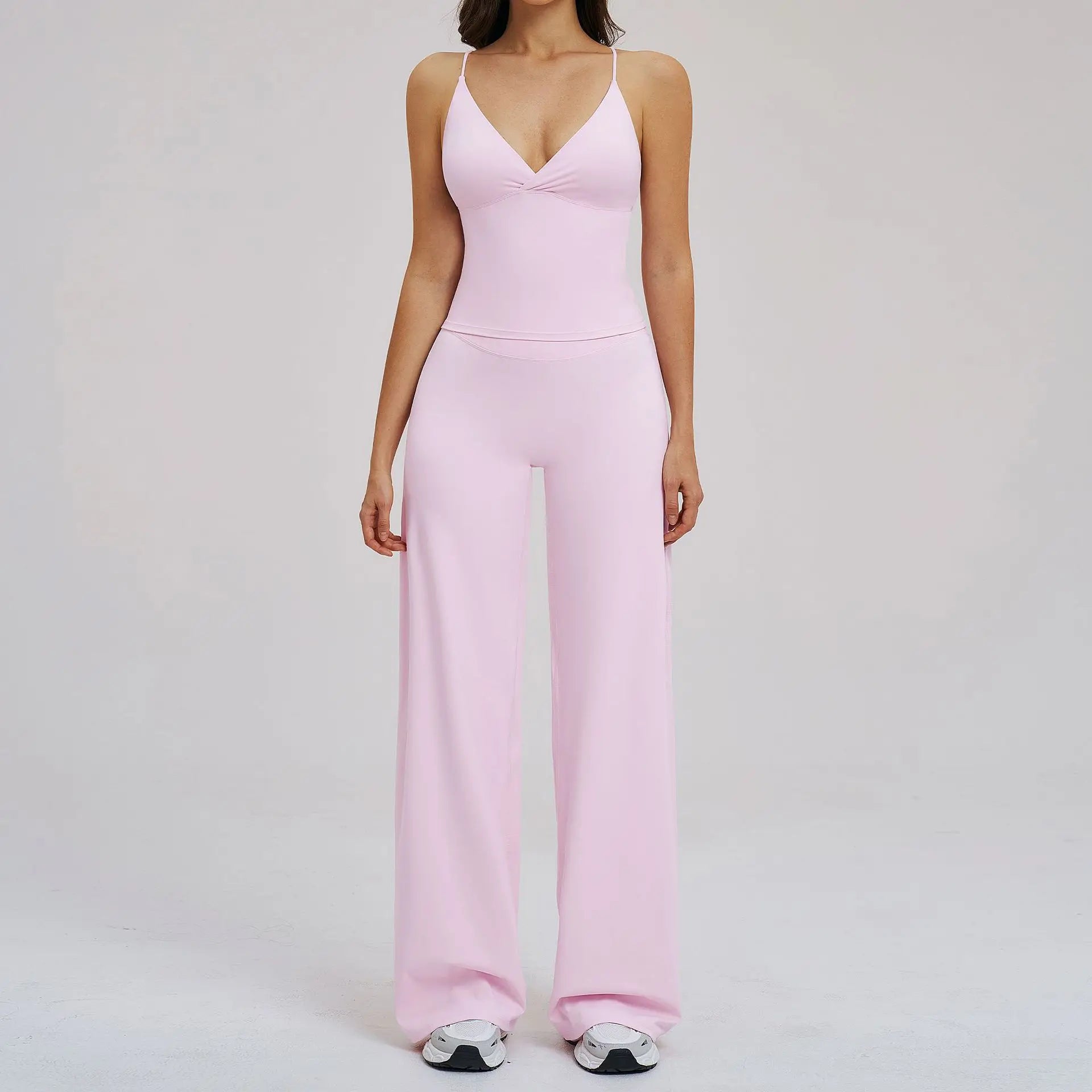 Yoga Set 2 Pieces Women Tracksuit Workout Outfits Fitness Sportswear Gym Clothes High Waist Leggings Sports Bra Athletic Wear