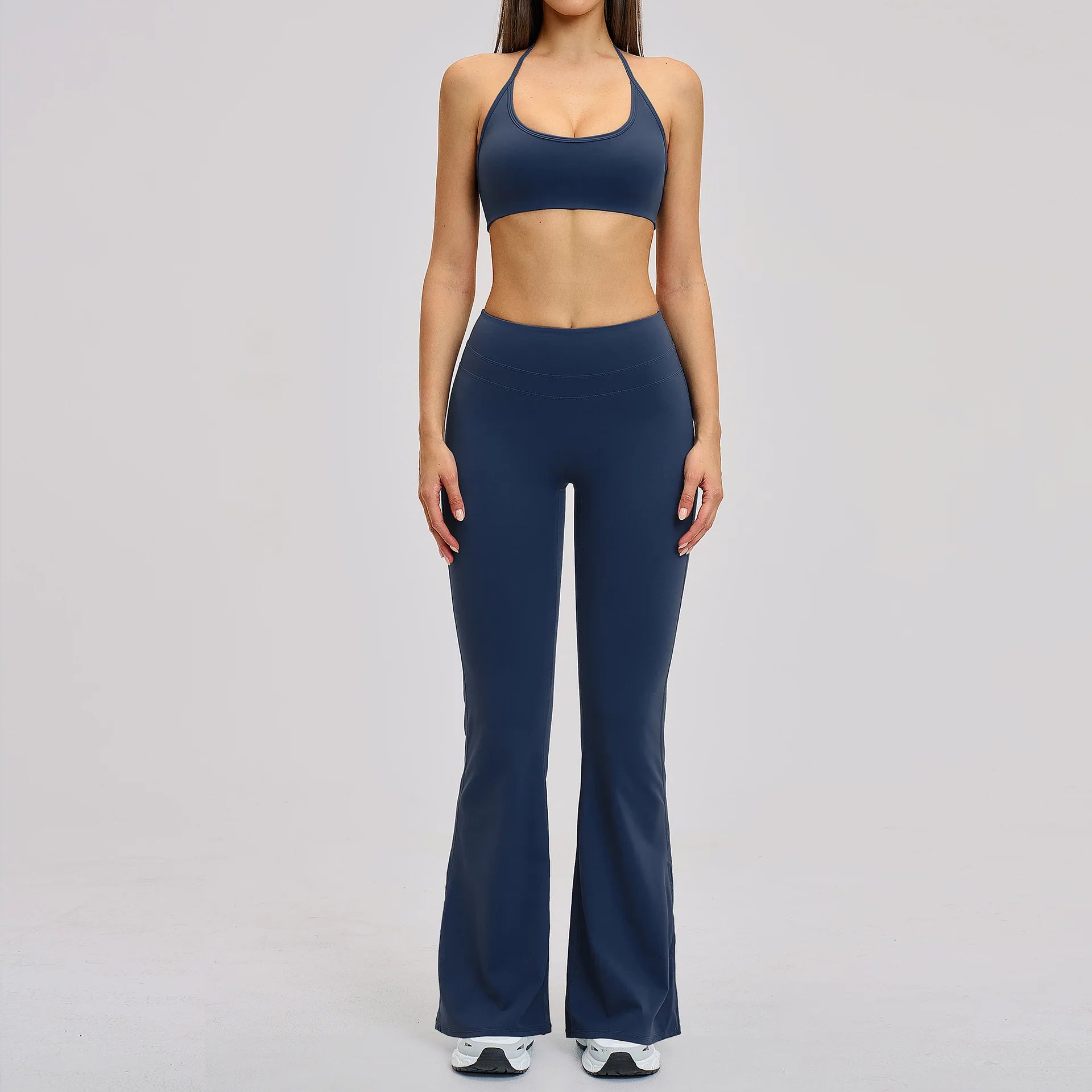 Yoga Set Women's Tracksuit Sportswear Workout Clothes Athletic Wear Sports Outfits Gym Legging Fitness Bra Long Sleeve Yoga Suit
