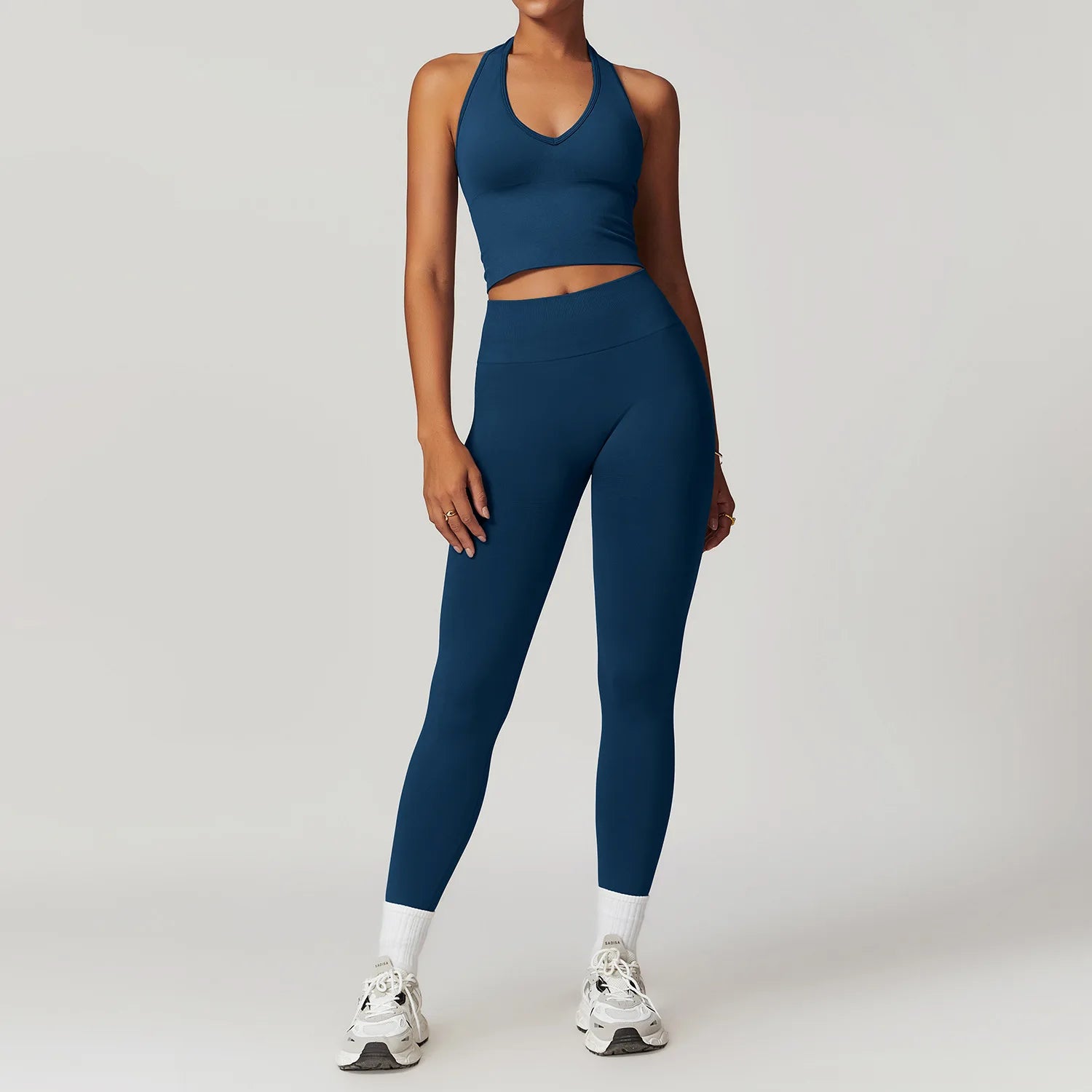 2/3/4PCS Yoga Set Seamless Gym Clothes Sportswear Yoga Suits For Women Fitness Long Sleeved Tracksuits Sports Bra Gym Leggings