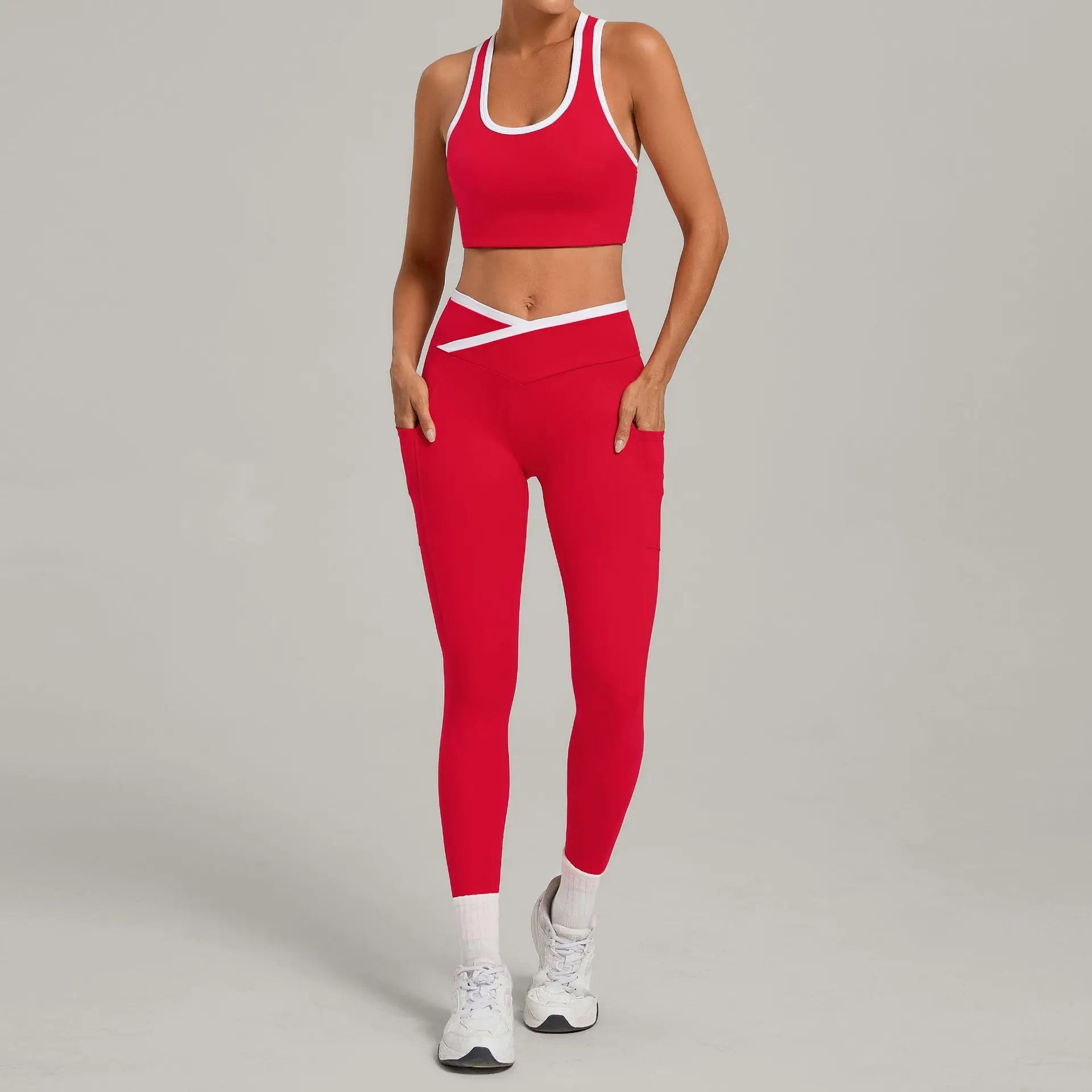 Yoga Set Women Tracksuit Athletic Wear 2 Piece Pilates Fitness Suit Gym Clothes Workout Push Up Clothes Sports Bra Leggings Suit