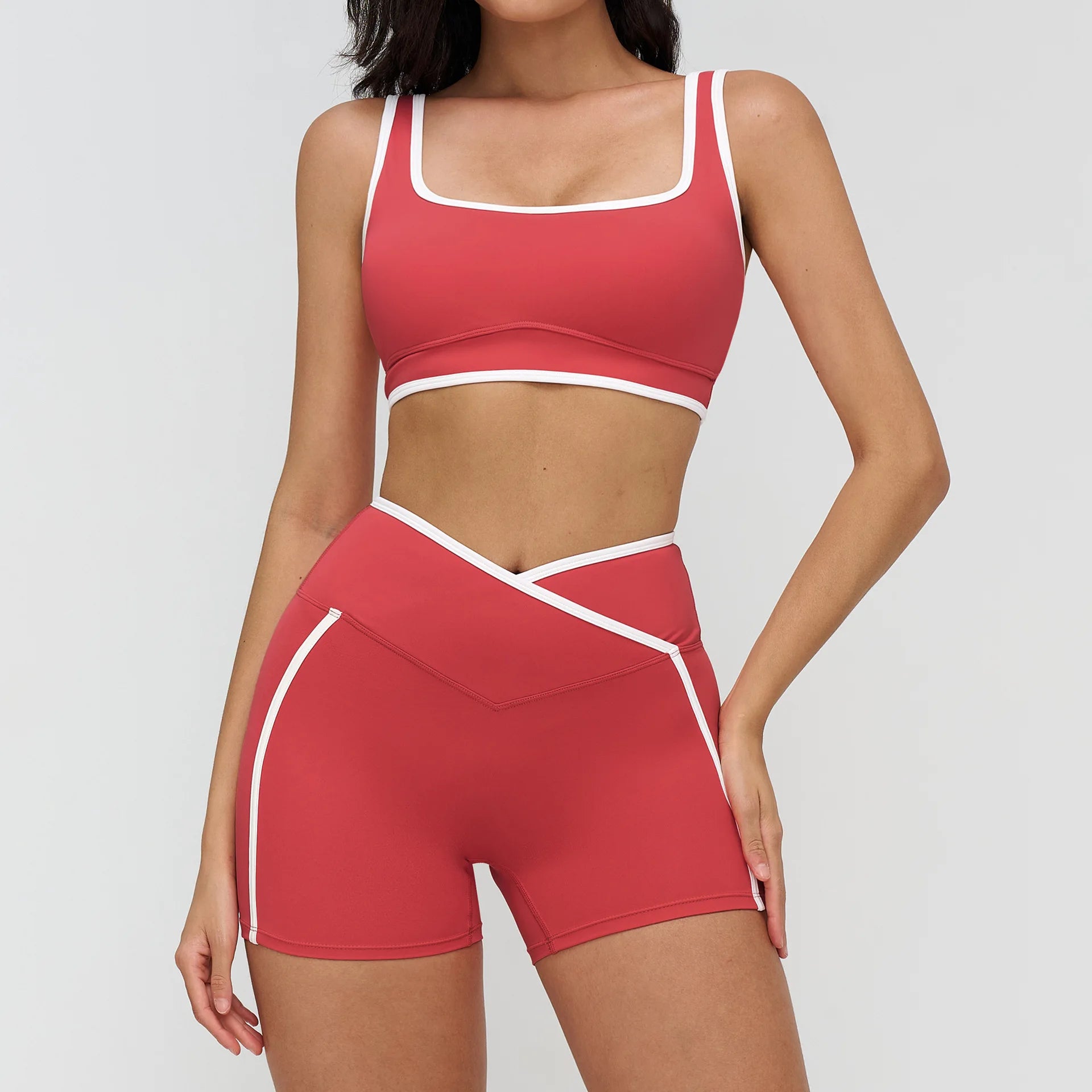 2 Pieces Yoga Set Workout Outfits Fitness Sportswear Gym Tracksuit High Waist Leggings Sports Bra Athletic Wear Women Clothes