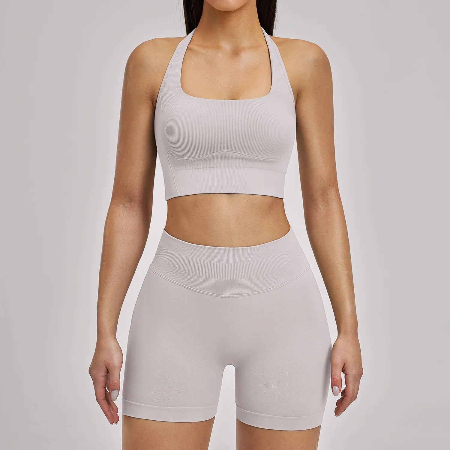 2pcs Yoga Set Women Seamless Sport Suit Gym Outfits Workout Clothes Gym Crop Top High Waist Legging Fitness Bra Set Sports Suits