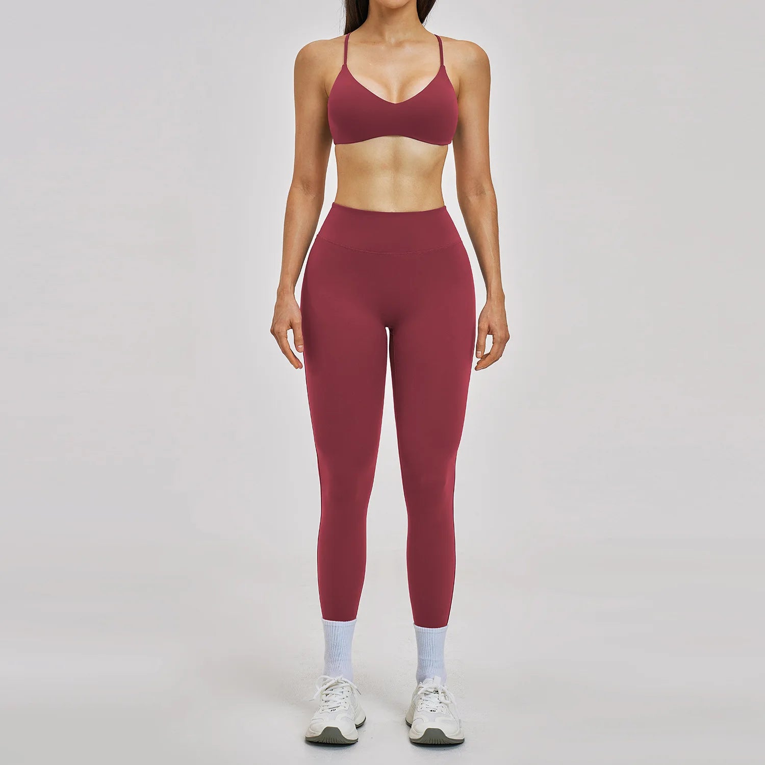 2PCS Sport Set Women Gym Outfits Push Up Yoga Set Gym Sportswear Fitness Bra Workout High Waist Legging Sports Shorts Tight Suit
