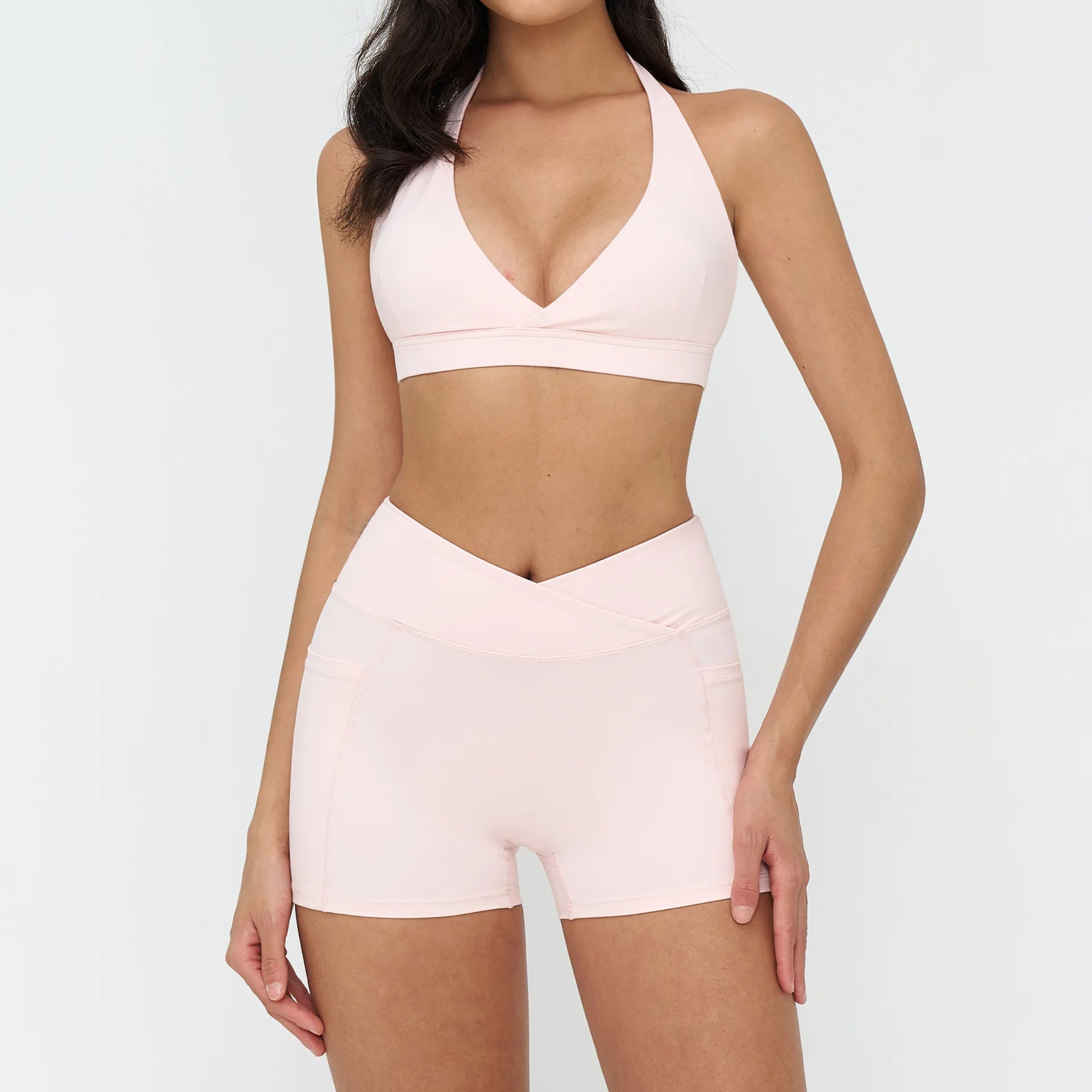 Women Tracksuit Yoga Clothes Set 2 Pieces Sportswear Gym Outfits Workout Sports Set High Waist Leggings Fitness Suit Running Bra