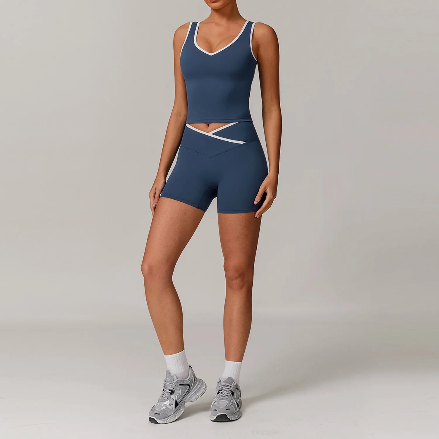 2PCS Yoga Set Women Tracksuit Nude Feeling Workout Sets Gym Clothes Push Up Fitness Running Sportwear Sport Bra Leggings Suit