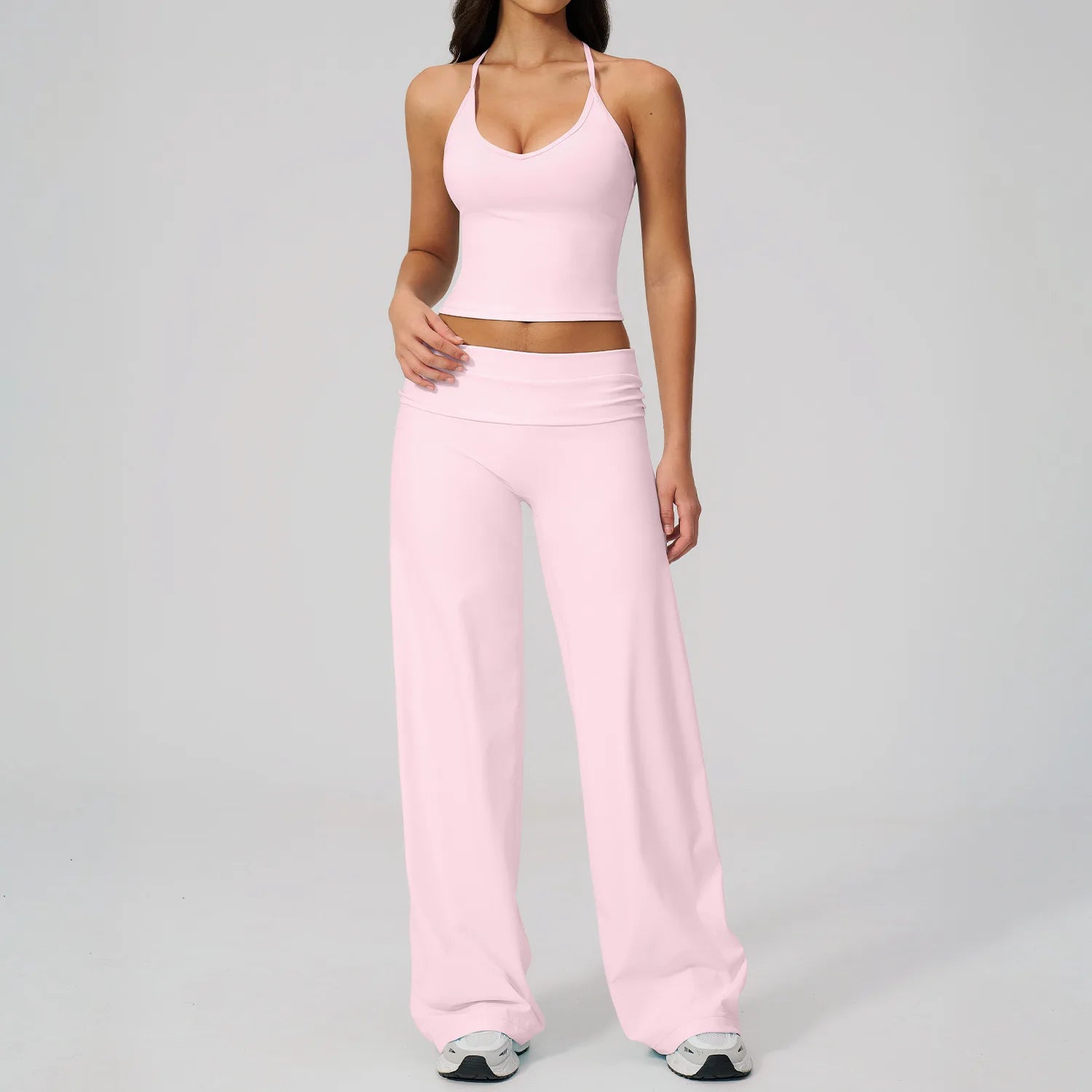 2PCS Yoga Suit Women Tracksuit Sports Set Gym Set Running Workout Clothes Short Sleeves Sports Bra Athletic Wear Yoga Clothing