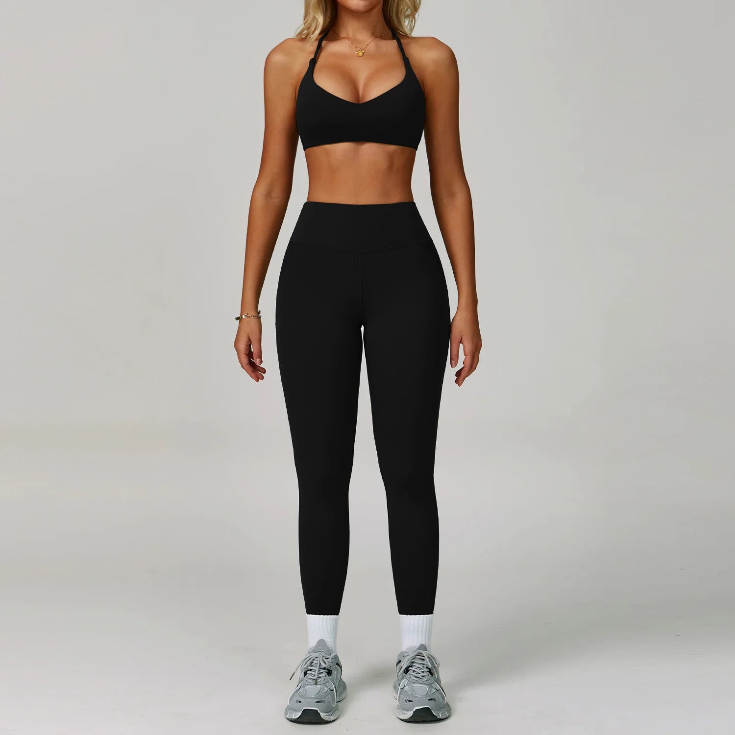 Women's Tracksuit 2 Piece Set Fitness Clothes Yoga Sets Sportswear Workout Bra High Waist Leggings Set Gym Clothing Sports Suits