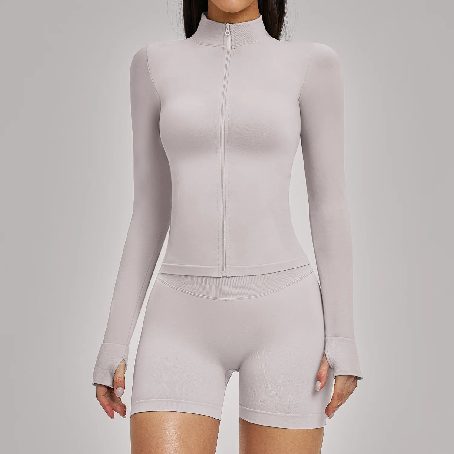 Seamless Yoga Suit 2PCS Sports Set Women Outfits Quick-Drying Gym Set Women Tracksuit Running Workout Long Sleeve Yoga Clothing