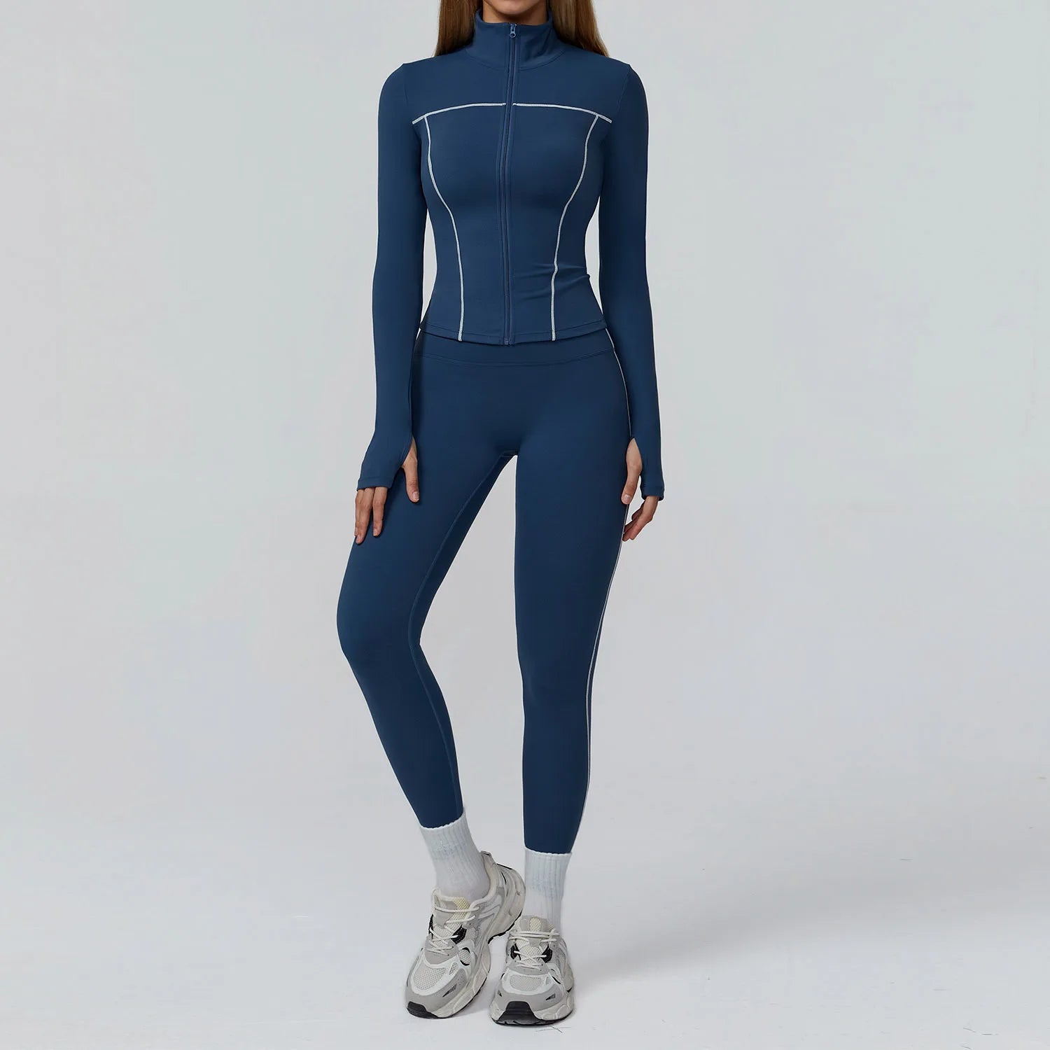 Women Clothes Sports Outfits Yoga Set 2/3PCS Fitness Tracksuit Gym Legging Workout Long Sleeved Female Bra Yoga Suit Sportswear