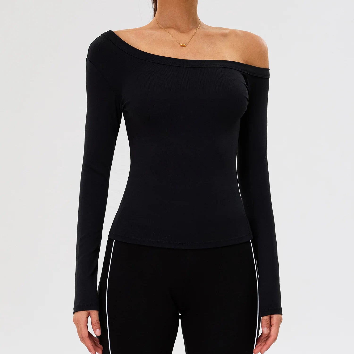 JUREN Women Yoga Shirts Crop Top Sexy Long Sleeves Shirts for Women Yoga Sports Fitness Gym Clothes Running Push Up Workout Tops