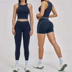 2PCS Yoga Set Women's Tracksuit Gym Outfits Fitness Set Woman Leggings Sports Bra Workout Long Sleeves Sportwear Woman Clothes
