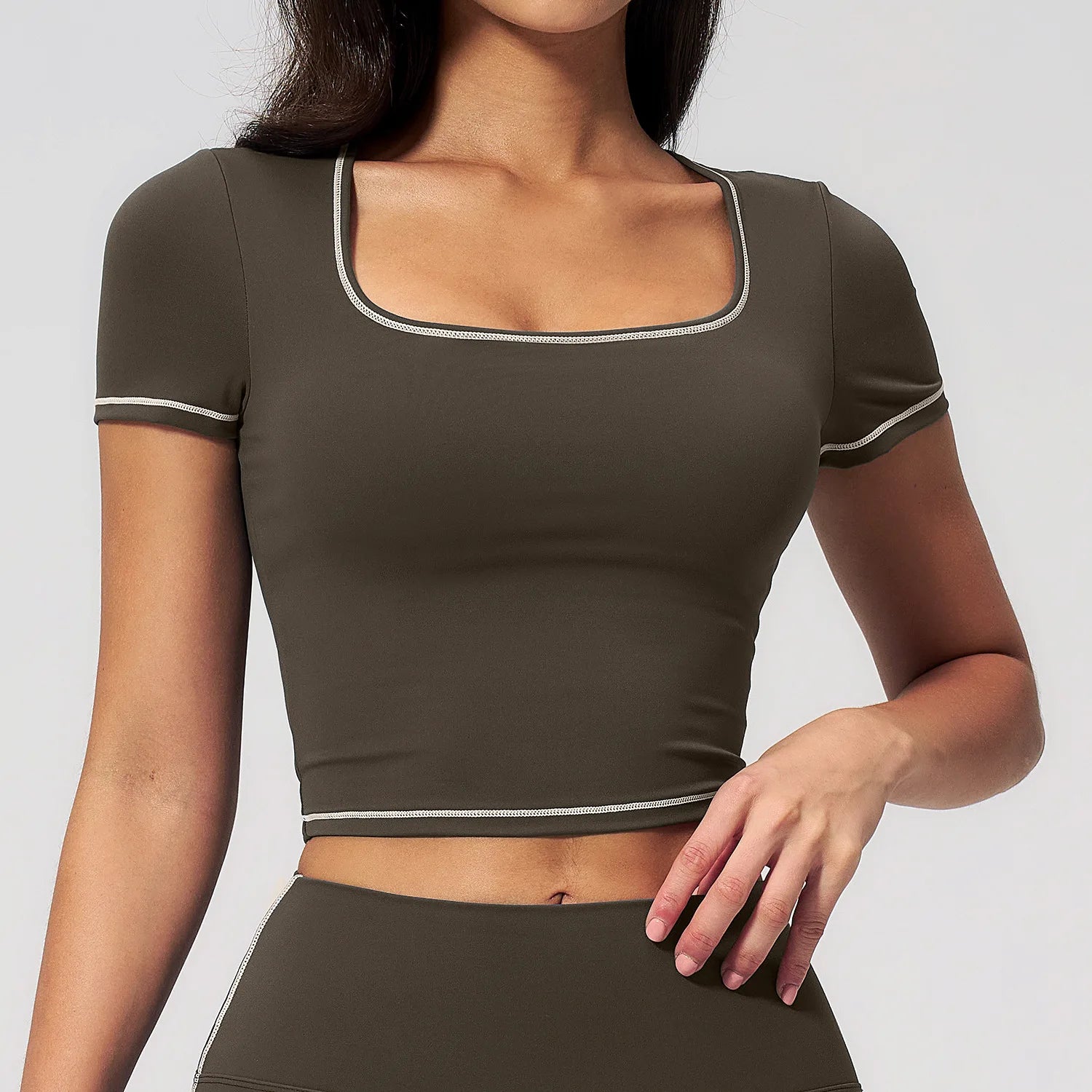 Women Clothes Yoga Top Sport T Shirts Fitness Clothes Workout Short Sleeve Yoga Shirt Gym Top Running Active Wear Sport Crop Top