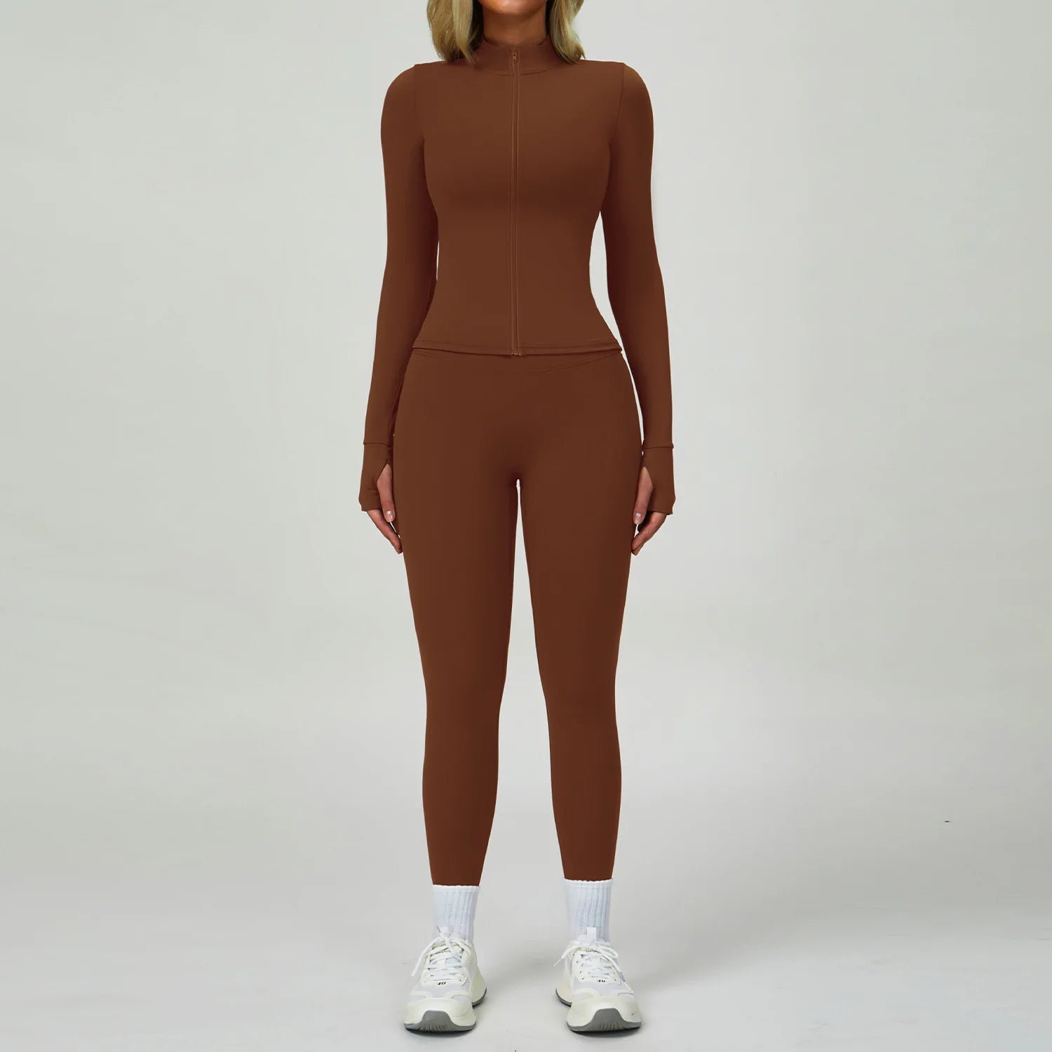 2PCS Yoga Suit Women Tracksuit Sports Set Quick-Drying Gym Set Women Set Running Workout Long Sleeve Sports Shirt Yoga Clothing