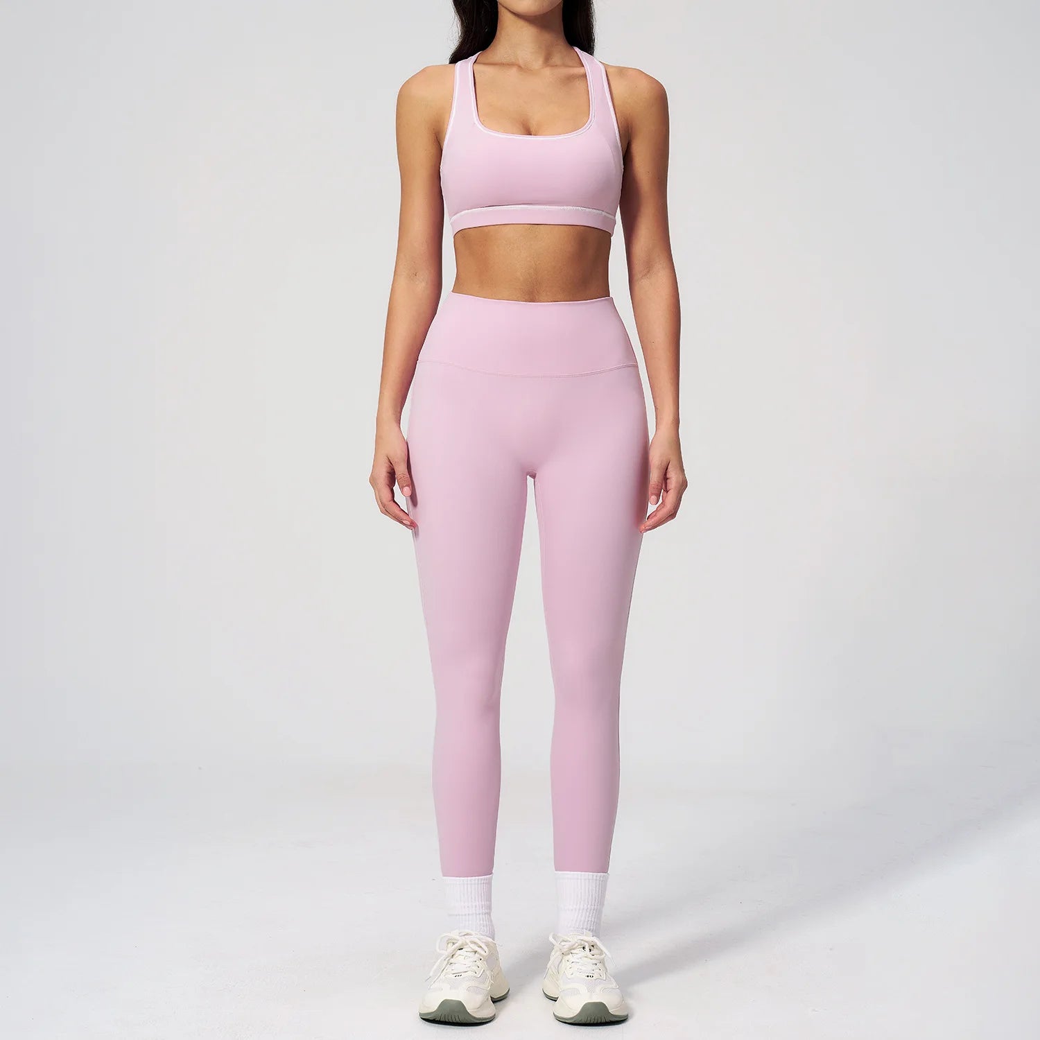 2PCS Yoga Set Women Tracksuit Gym Outfits Fitness Set Woman Leggings Sports Bra Breathable Sportwear Woman Clothes Athletic Wear