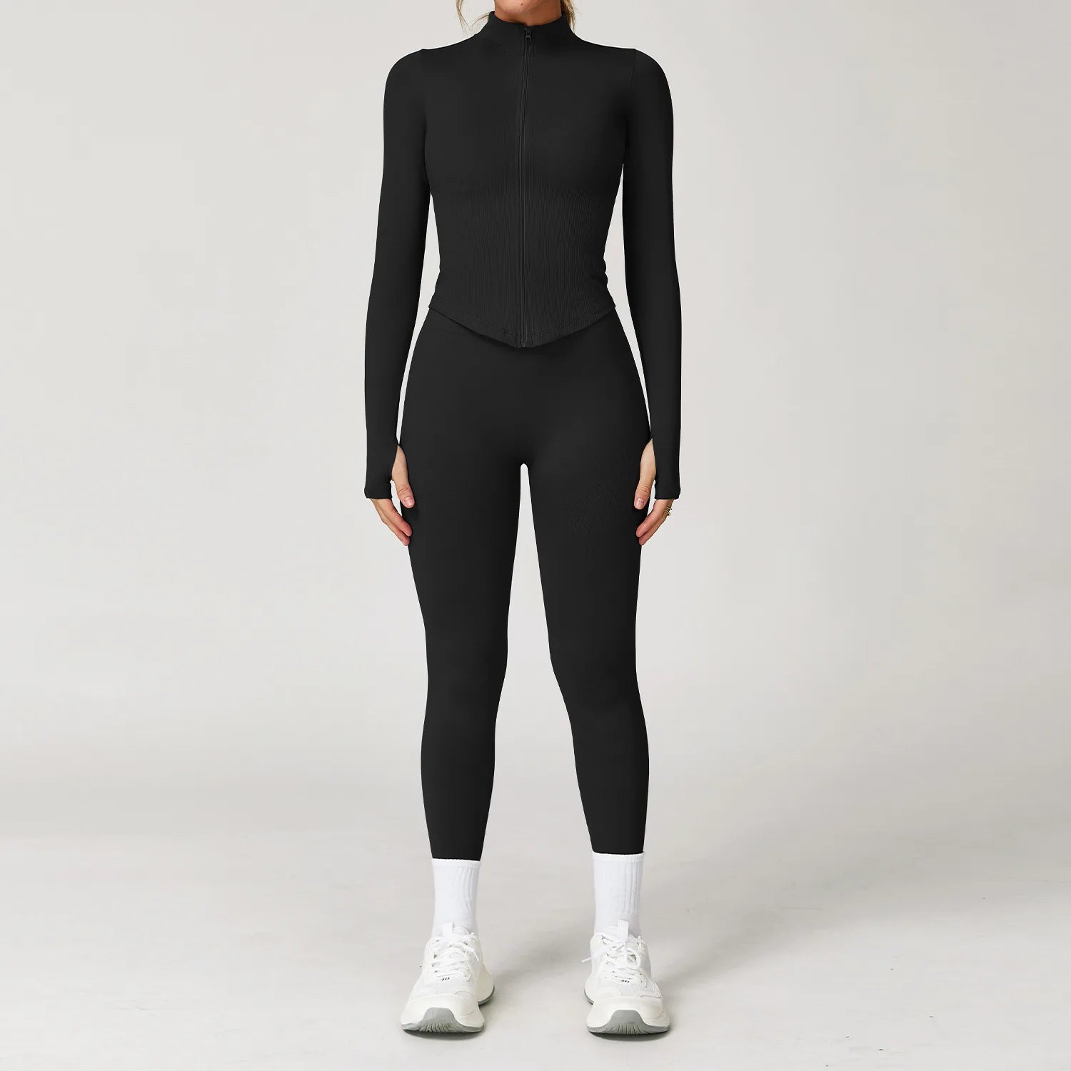 2/3/4PCS Yoga Set Seamless Gym Clothes Sportswear Yoga Suits For Women Fitness Long Sleeved Tracksuits Sports Bra Gym Leggings