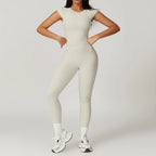 Yoga Set 2PCS Sports Suit Gym Leggings Women Clothes Fitness Tracksuit Workout Short Sleeve Female Yoga Short Skirt Sportswear