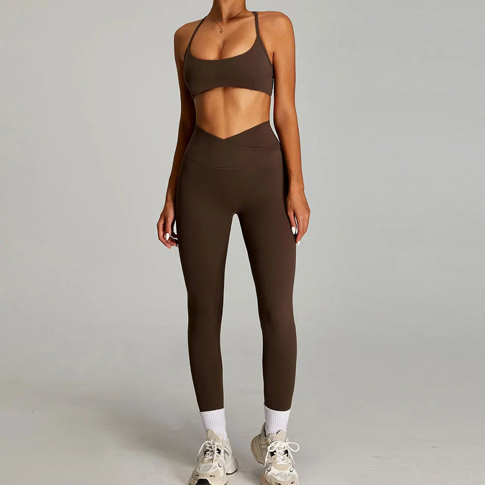 2 Pieces Sportswear Women Yoga Set Gym Clothes Sportswear Yoga Suits Fitness Set Tracksuits Sports Bra Gym Outfits Leggings