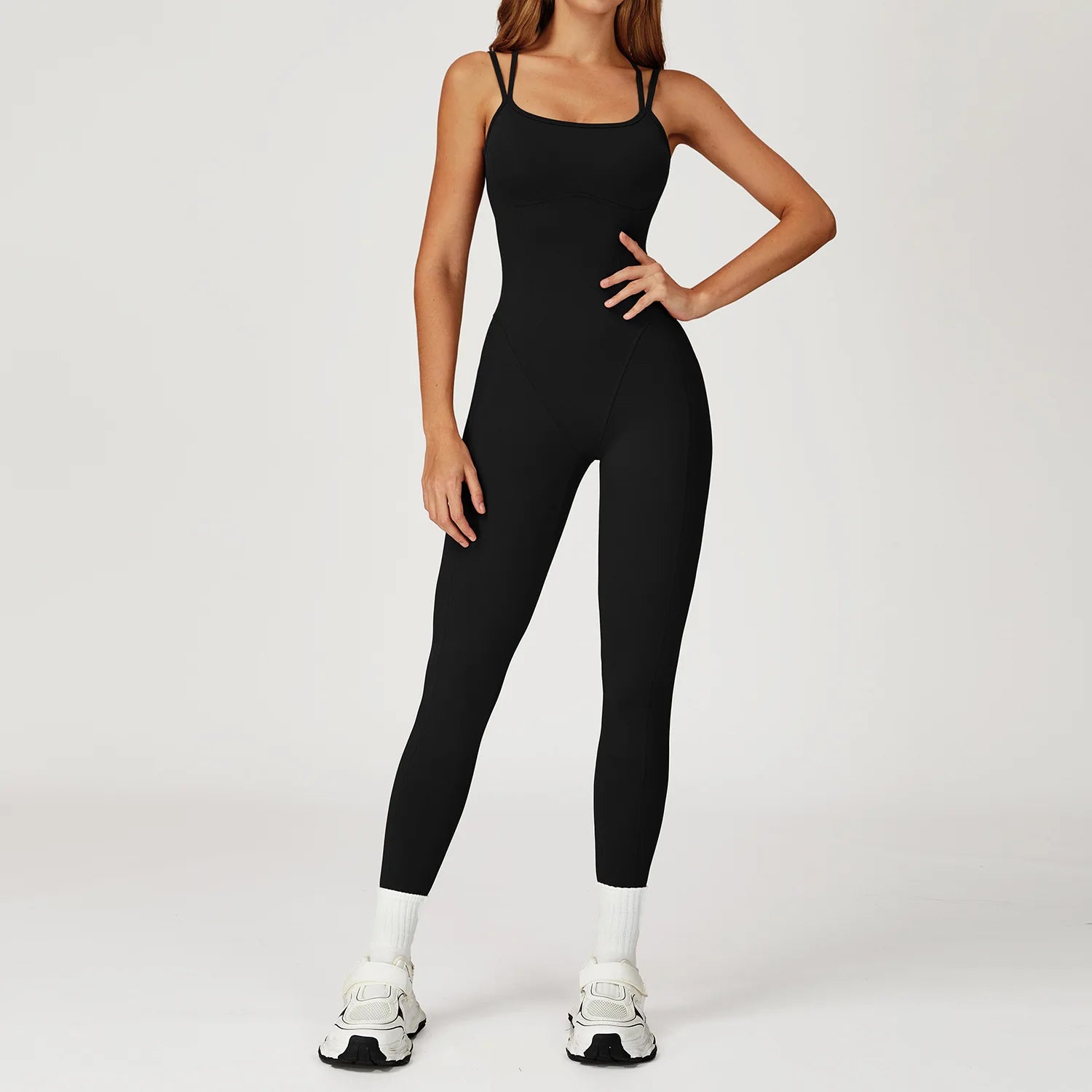 Gym Set Women Tracksuit Yoga Suit Sportswear Women Sports Jumpsuit Fitness Rompers Stretch Female Push Up Workout Suit Bodysuits
