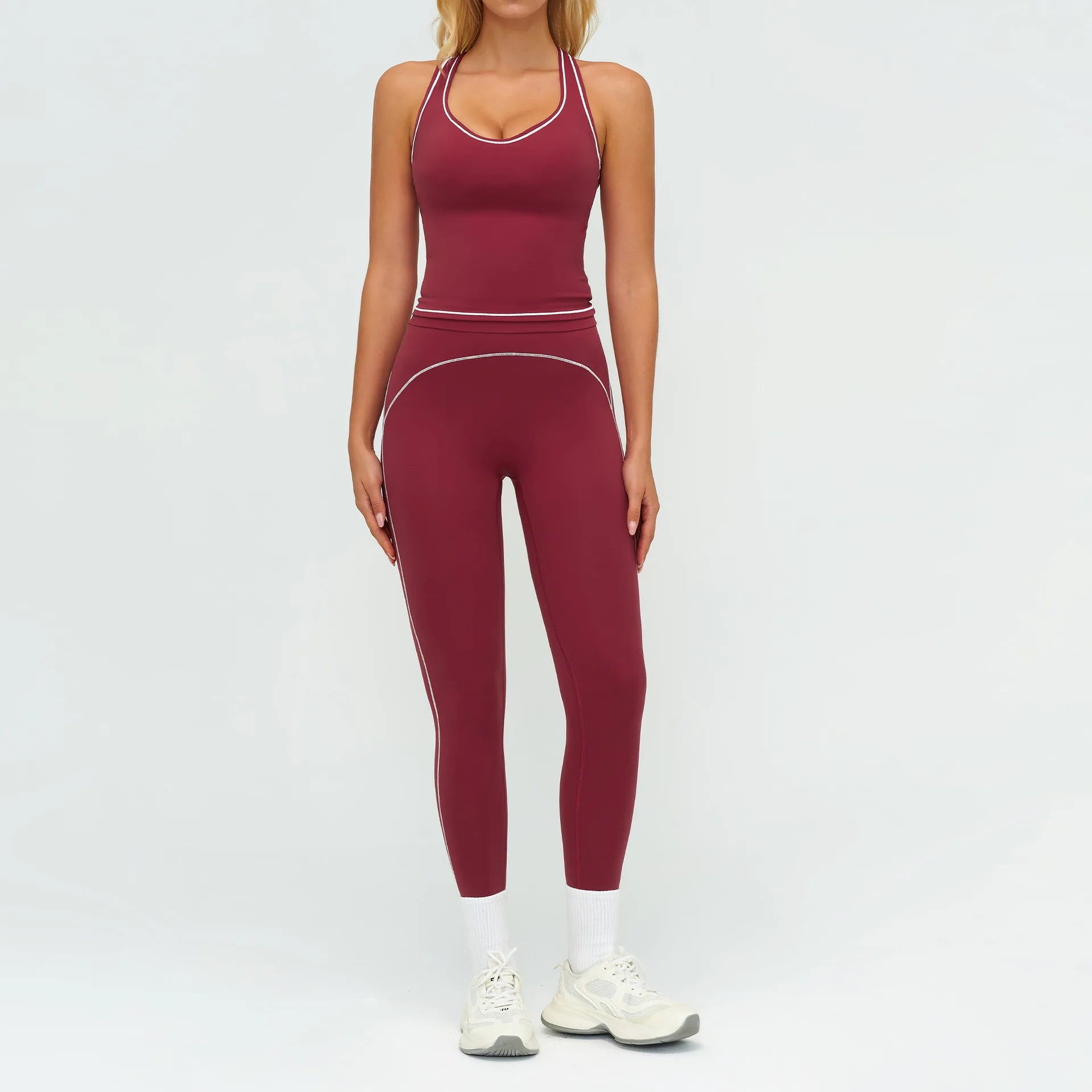 Yoga Suit 2PCS Sports Set Women Tracksuit Gym Outfits Running Workout Clothes Sportswear Sports Bra Athletic Wear Yoga Clothing