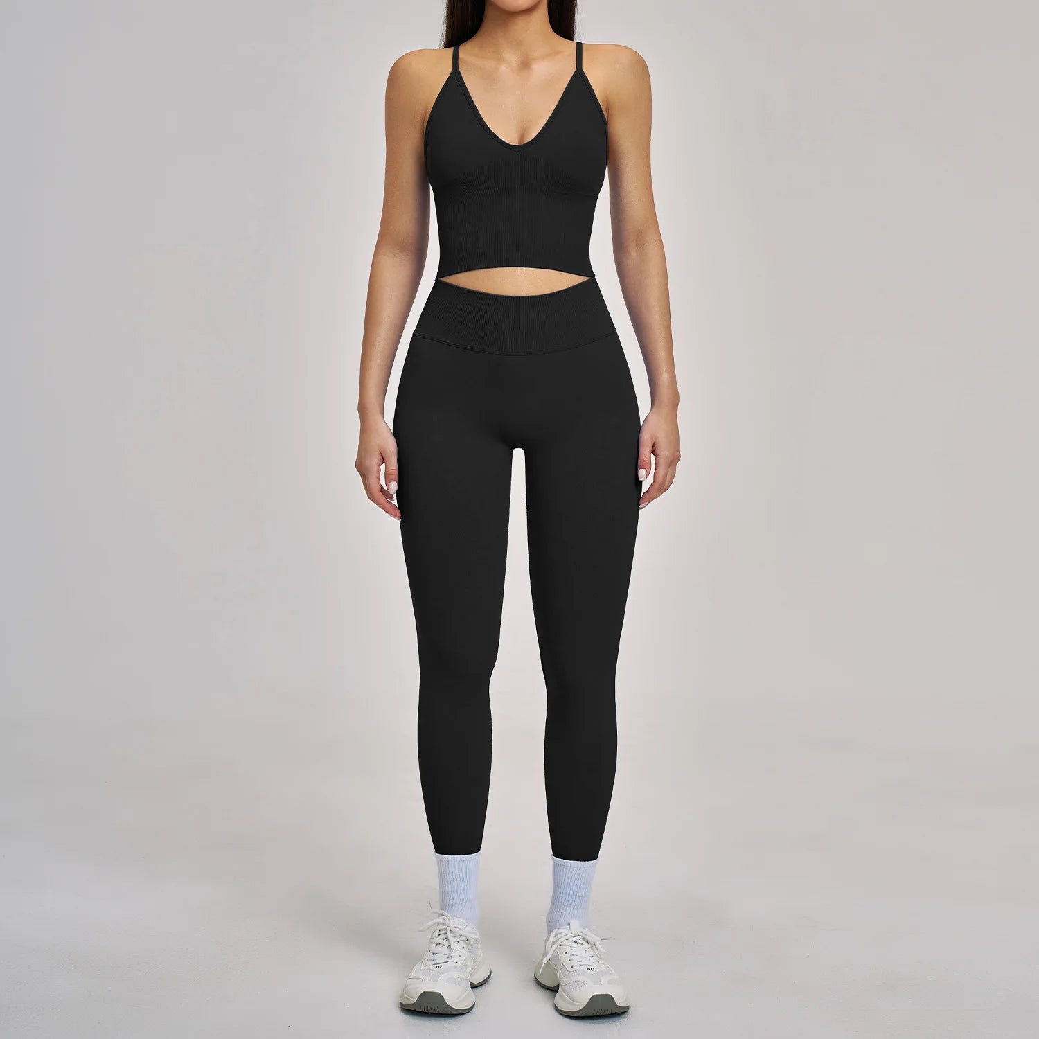 2pcs Seamless Yoga Suit Women Tracksuit Sports Bra High Waist Leggings Shorts Outfit Gym Set Fitness Workout Clothes Sportswear