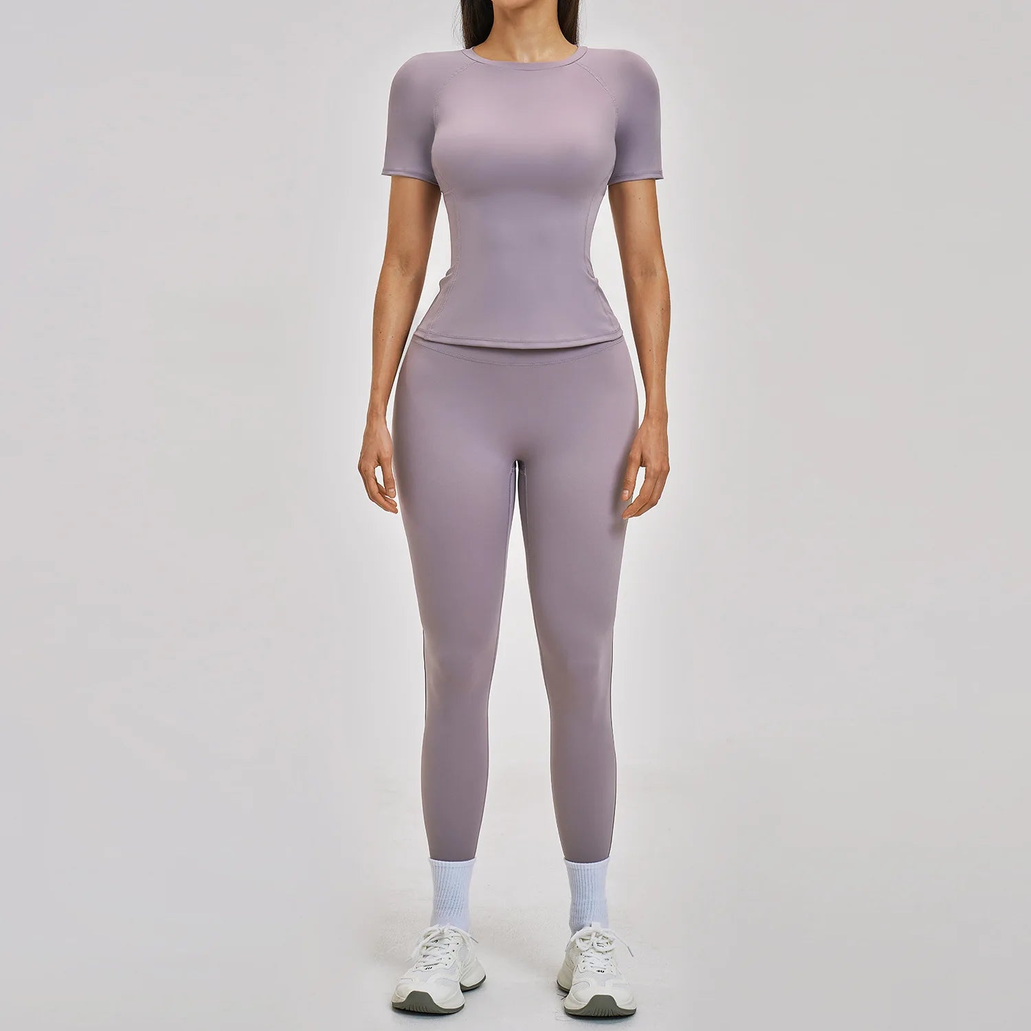 Gym Set 2PCS Yoga Suit Sports Outfit Women Tracksuit Running Workout Clothes Short Sleeves Sport Bra Athletic Wear Yoga Clothing