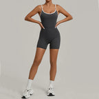 Summer Workout Jumpsuit Sports Overalls Women Rompers Gym Clothing Running Fitness Suits Gym Tracksuit Short Sportswear Yoga Set
