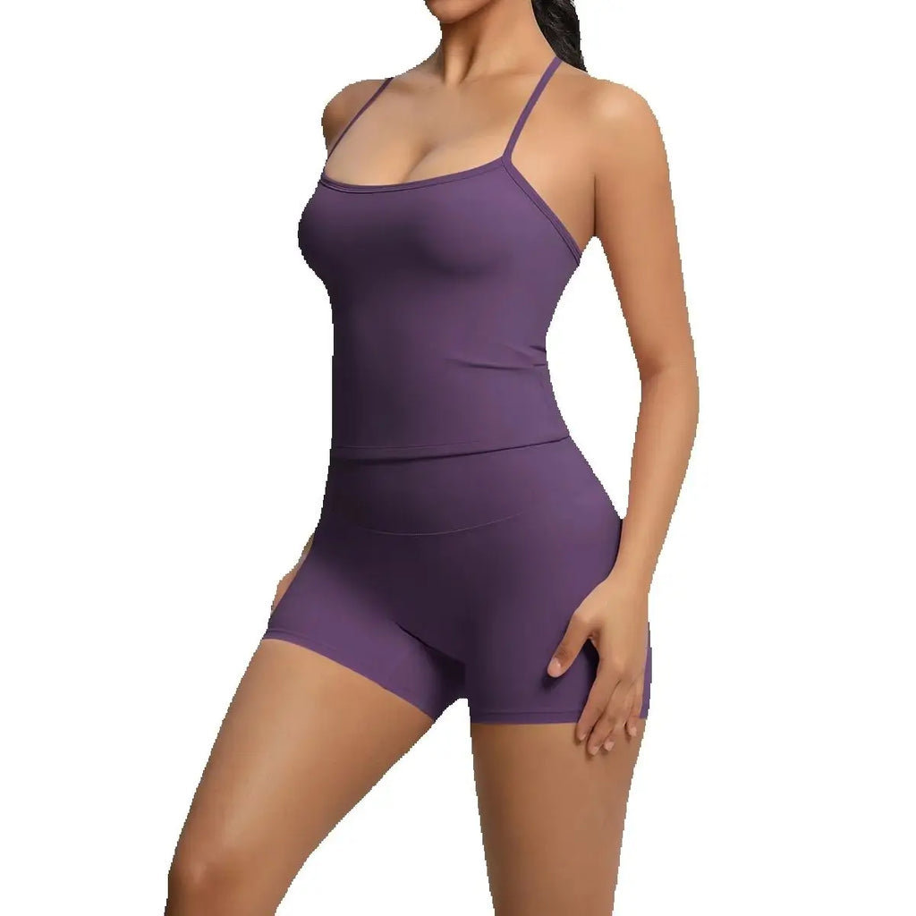 JUREN Yoga Sport Set Women Seamless Crop Top Bra Shorts Yoga Set Comfort Elastic Sportsuit Workout Outfit Fitness Gym Clothes