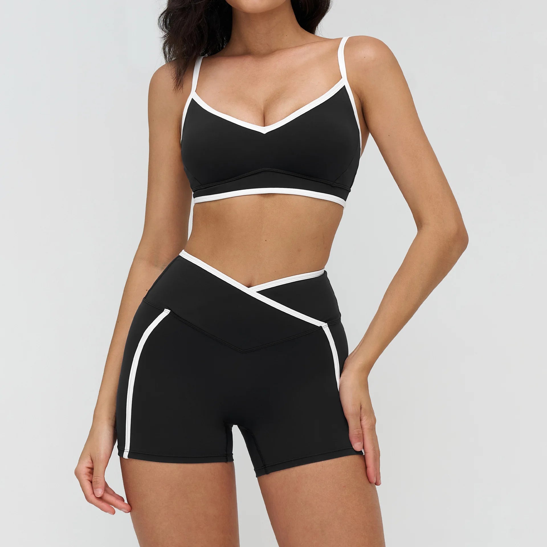 2 Pieces Yoga Set Workout Outfits Fitness Sportswear Gym Tracksuit High Waist Leggings Sports Bra Athletic Wear Women Clothes