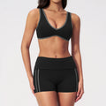 Women Tracksuit 2PCS Yoga Suit Sports Set Women Quick-Dry Gym Set Running Workout Bra Sports Outfits Capri Pants Yoga Clothing